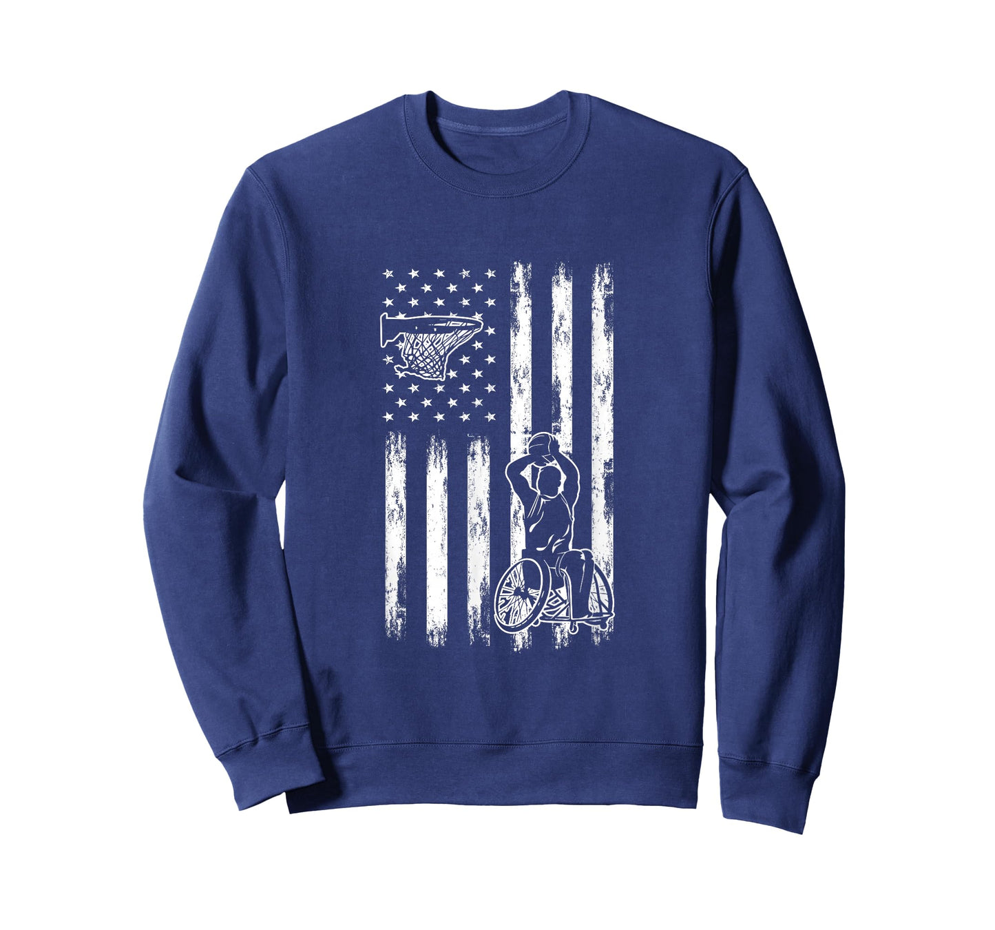 Wheelchair Basketball Player | USA Flag T-Shirt