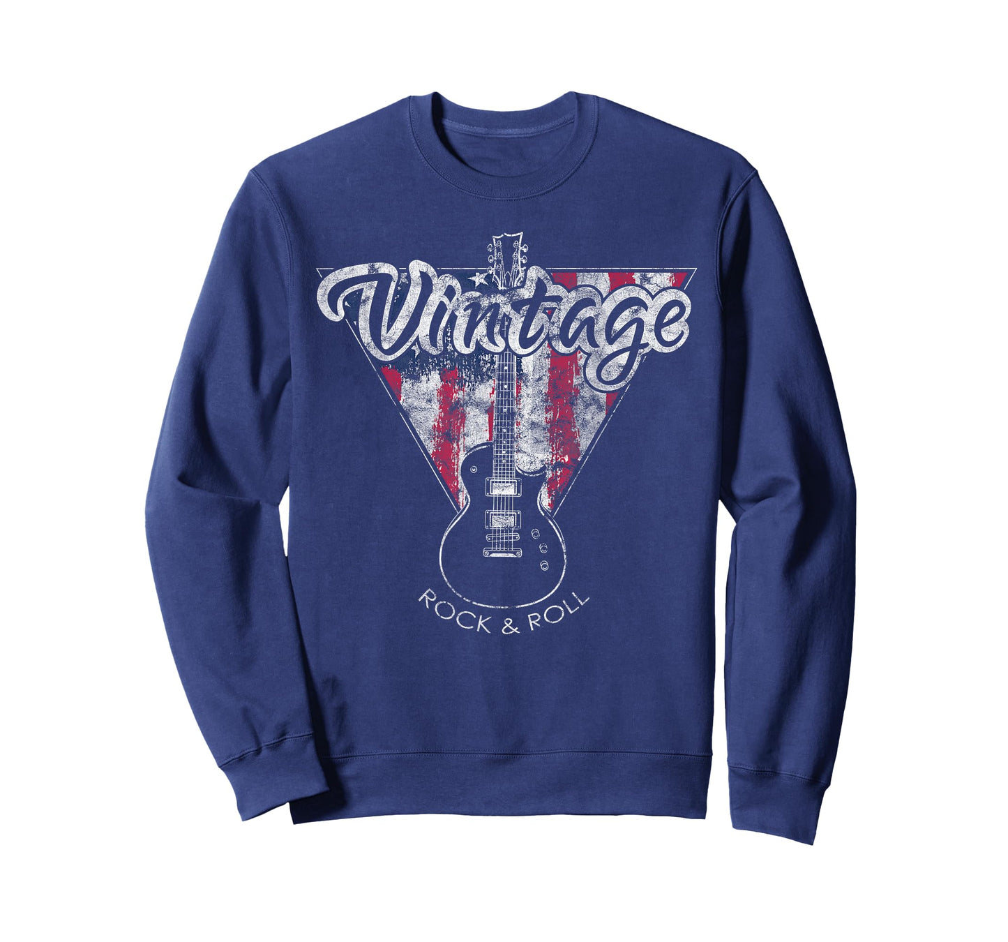 American Flag Guitar T-Shirt Vintage Guitar Player Gift T-Shirt