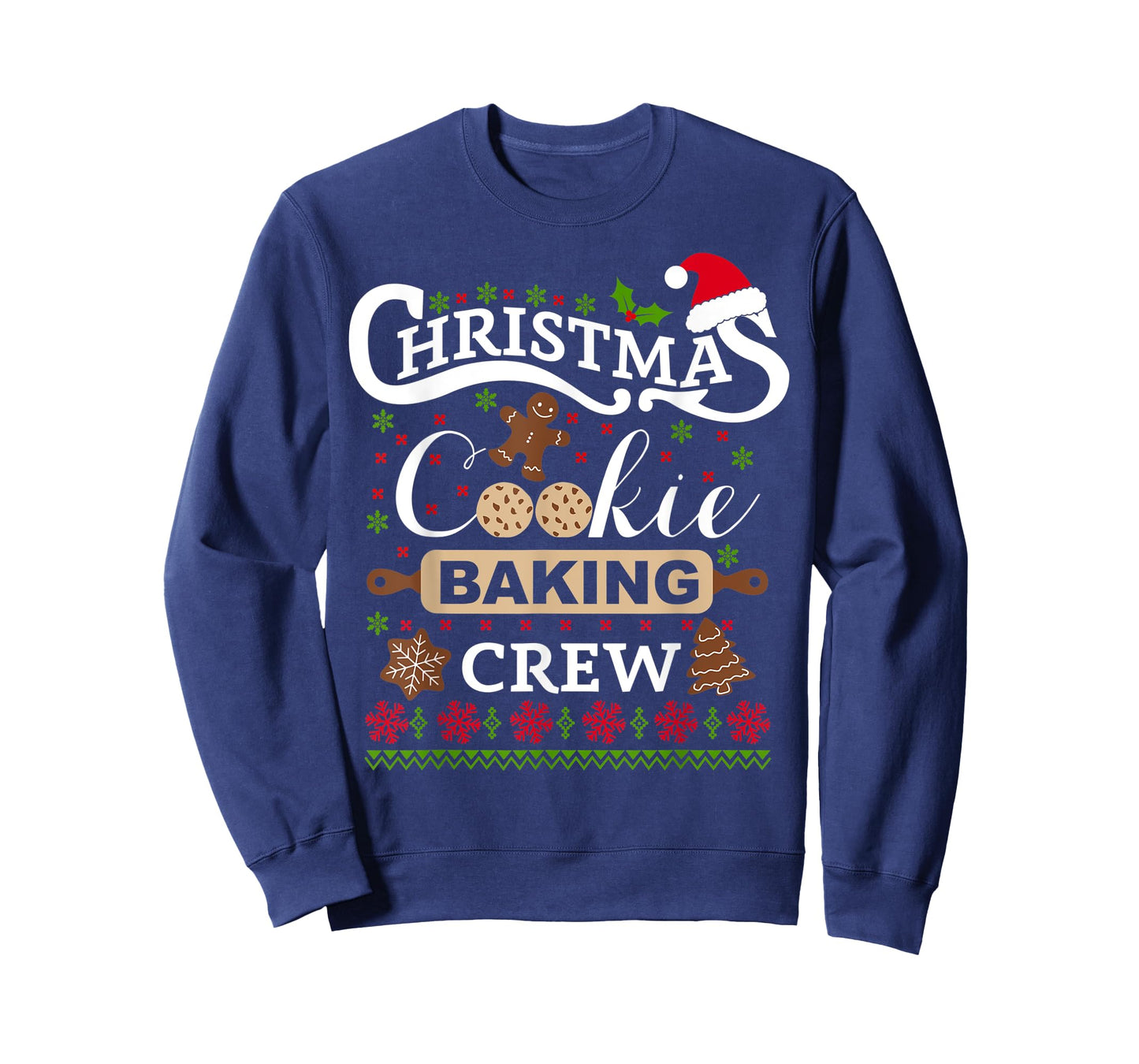 Christmas Cookie Baking Crew T-Shirt funny cook shirt
