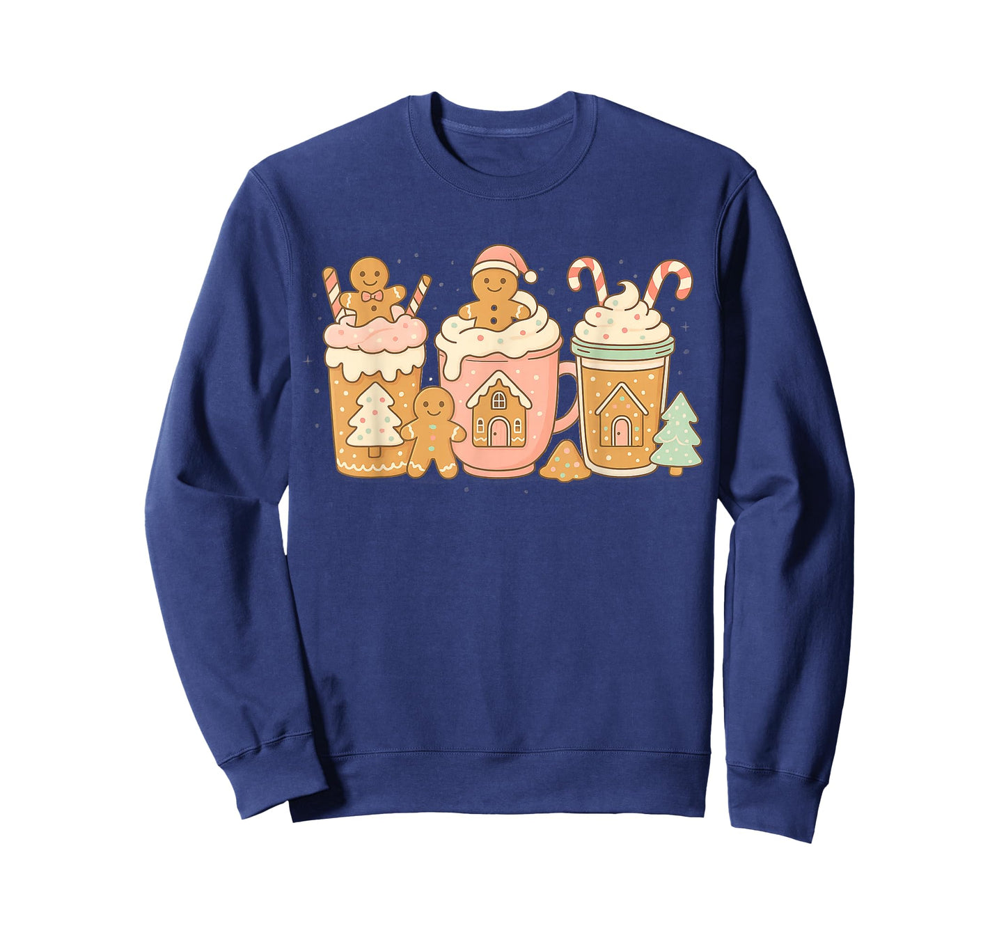 Cute Gingerbread Christmas Cookie Hot Cocoa Merry Xmas T-Shirt