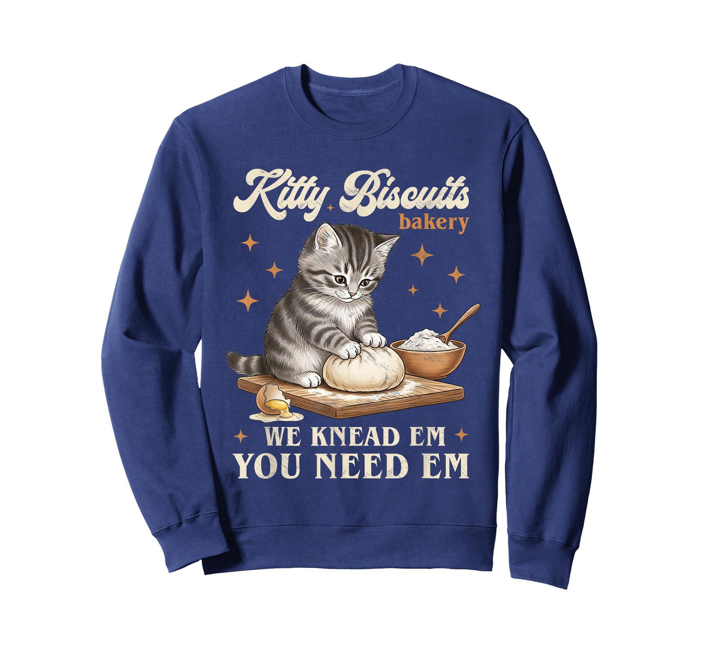 Baking Cat Kitty Biscuits Bakery We Knead Em You Need Em T-Shirt