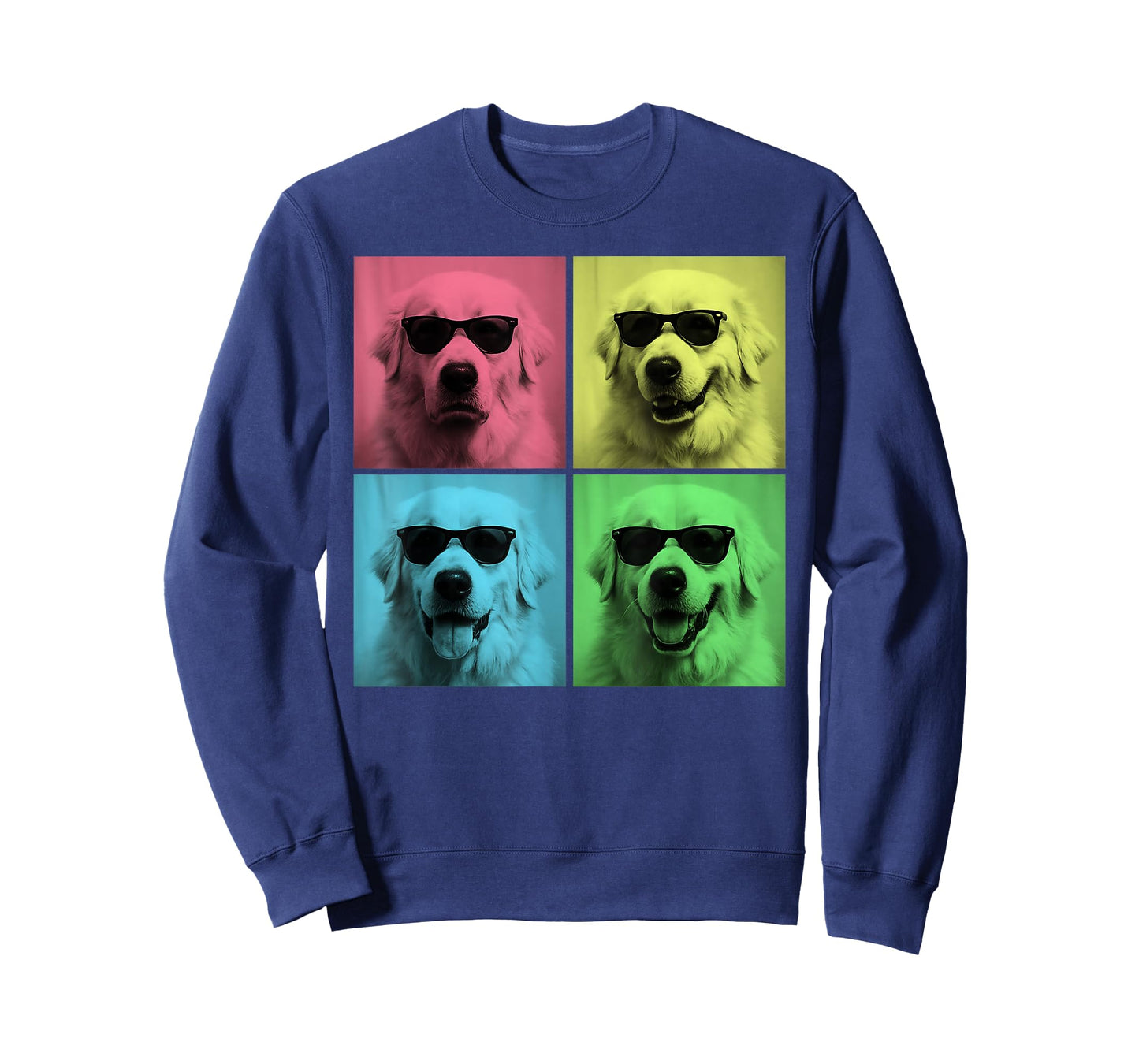 Great Pyrenees Pop Art Funny Pyrenees Dog Lover Photo Booth T-Shirt for Men Women Kids