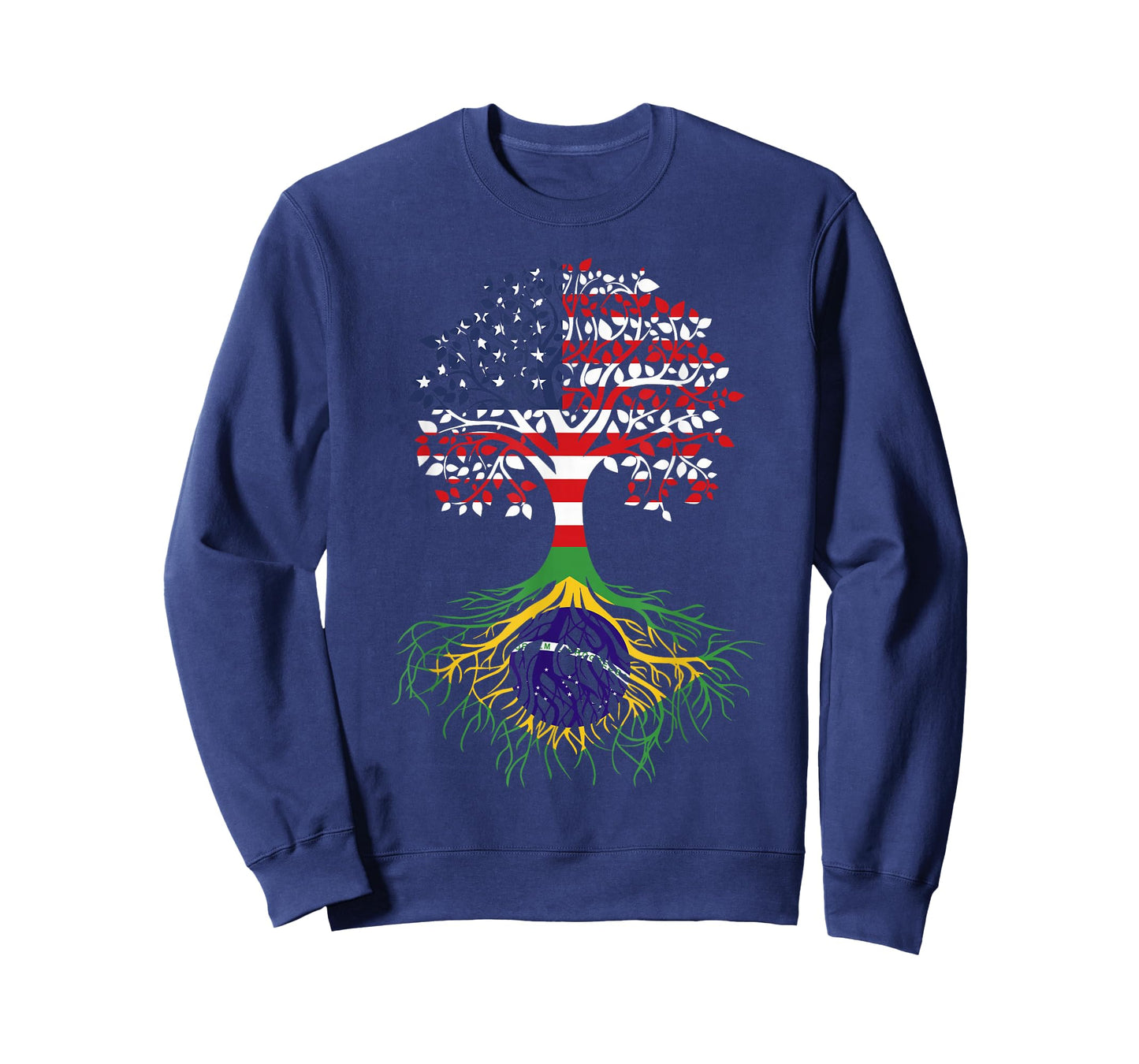 Brazilian Roots American Grown Tree Flag T-Shirt