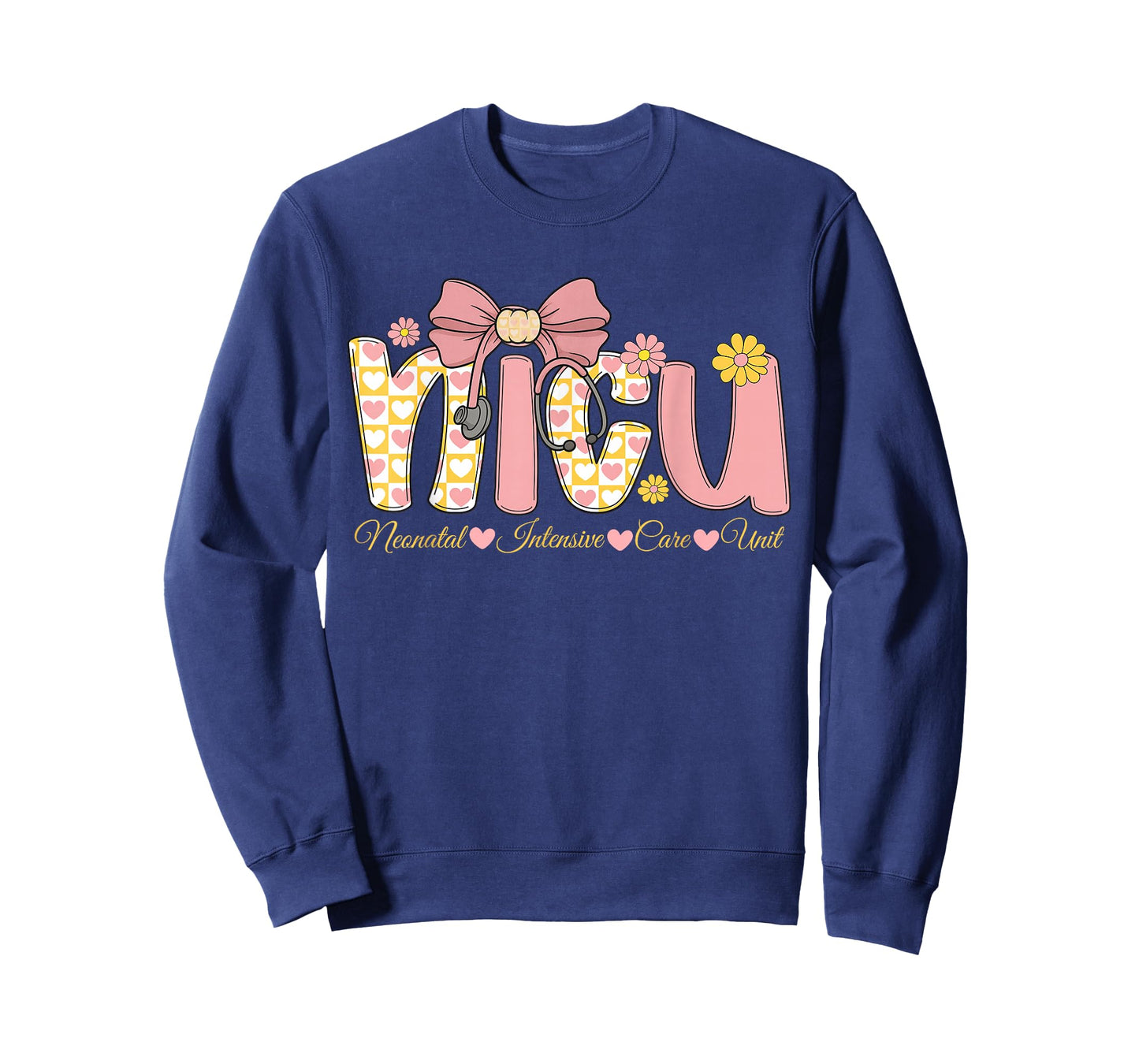 Coquette NICU Nurse Week Bow Heart Stethoscope Preppy T-Shirt