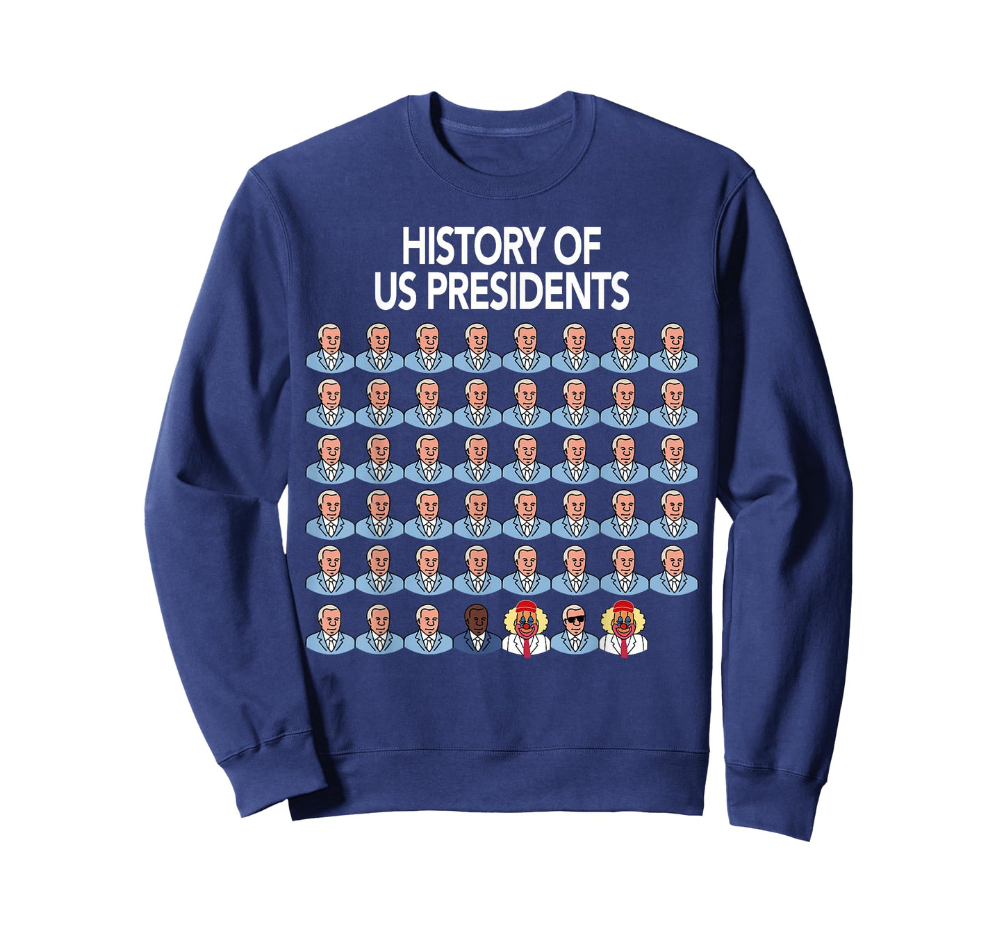 History of US President Funny Trump Clown T-Shirt