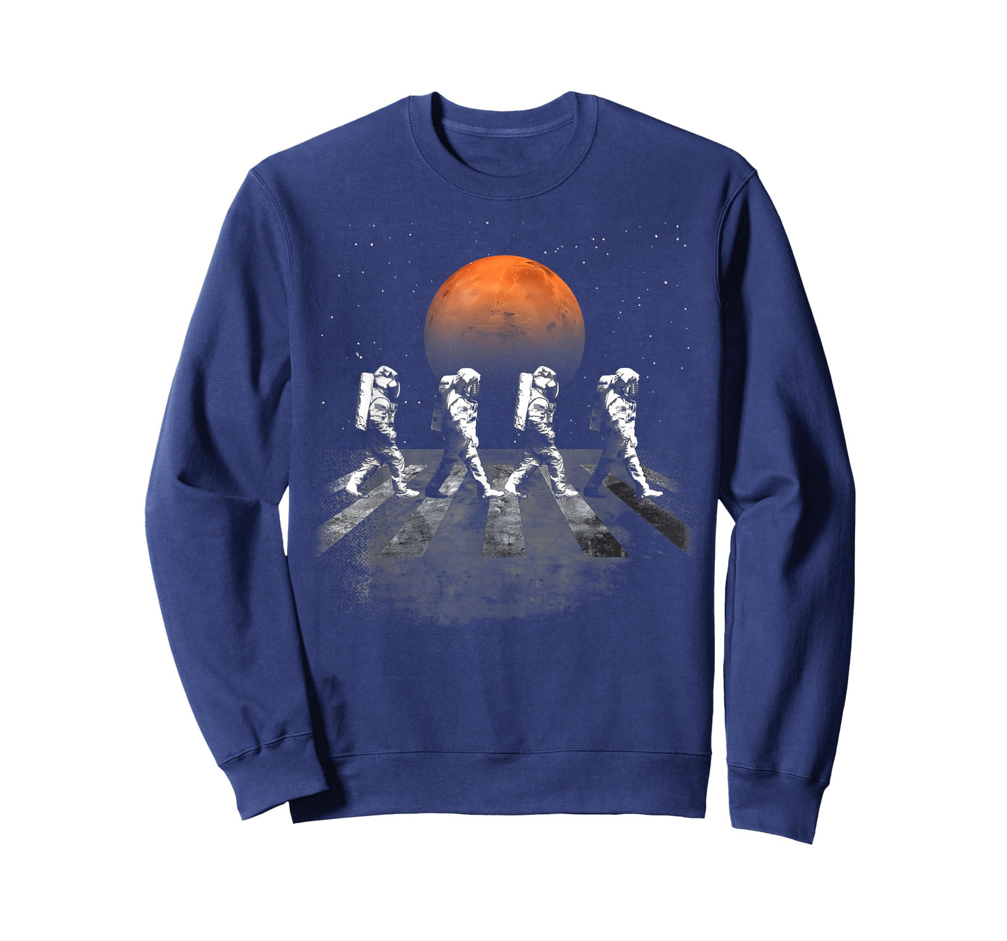 Astronauts In Walking In Space Occupy Mars Funny Men Women T-Shirt
