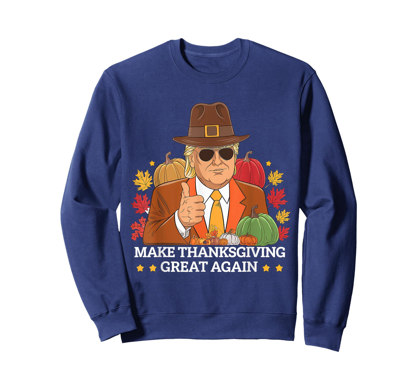 Funny Trump Pilgrim Thanksgiving Graphics T-Shirt