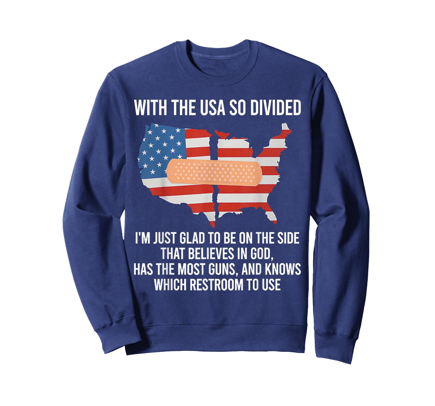 With The USA So Divided America Flag T-Shirt