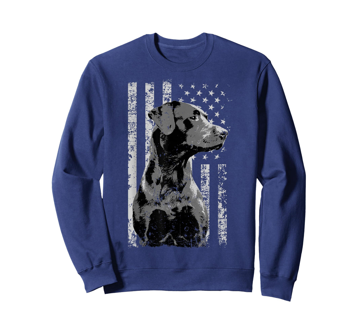 Patriotic USA Flag Black Labrador gift for Lab Owners Short Sleeve T-Shirt