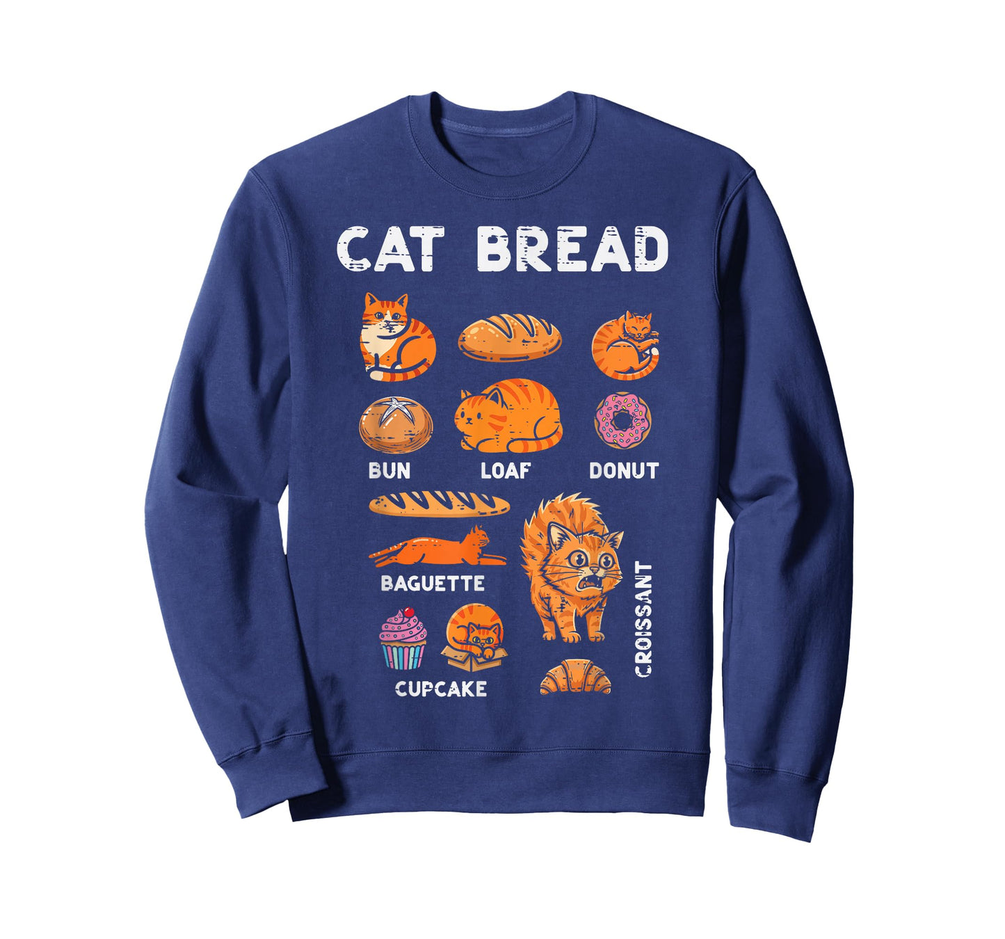 Cat Bread Bun Loaf Cute Kitten Kitty Food Pun Women Men Kids T-Shirt