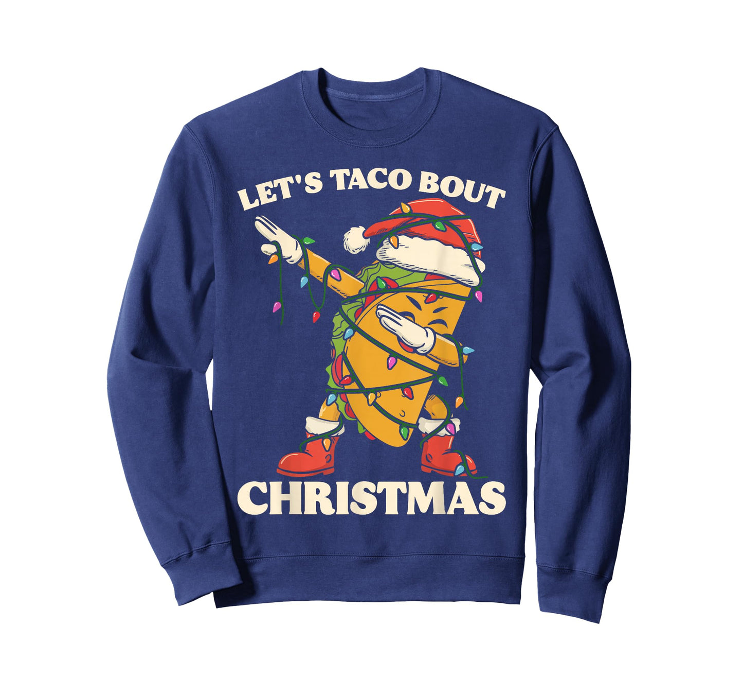 Let's Taco Bout Christmas Dabbing Santa Funny Mexican Dab T-Shirt