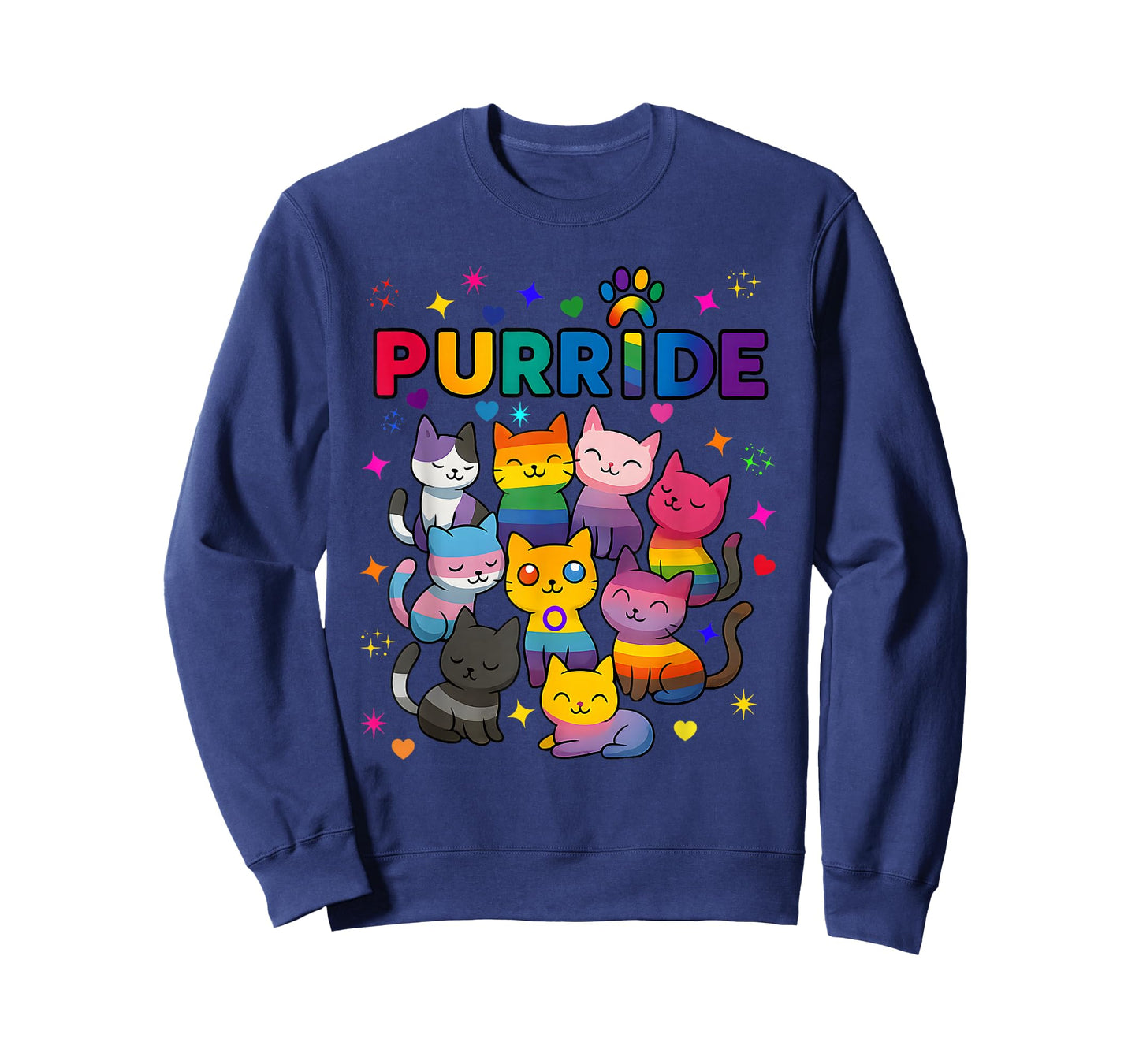 Animal Lover Purr Cat Pride Allies LGBT T-Shirt