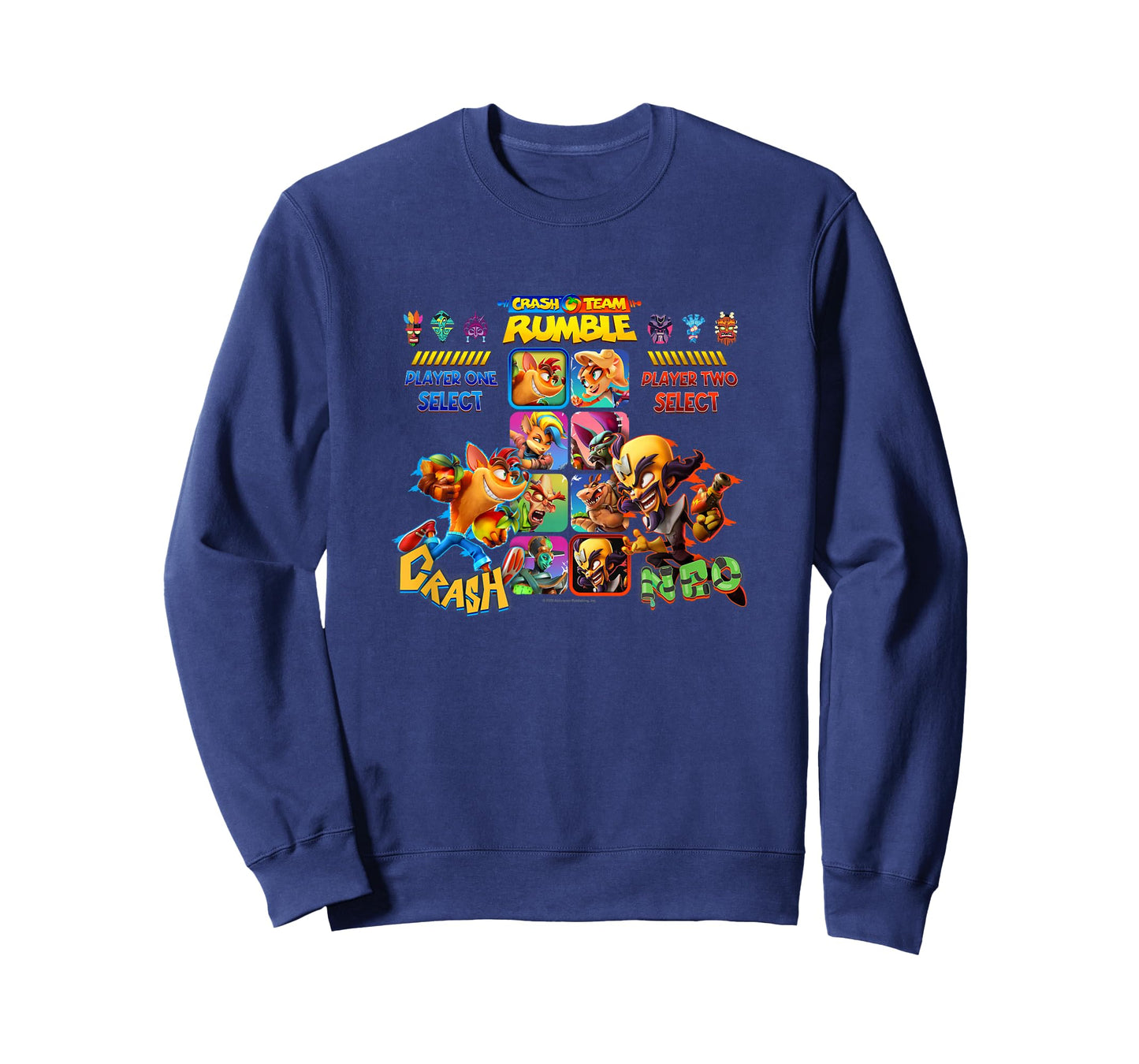 Crash Team Rumble Dr. Neo Cortex vs. Crash Game Screen Logo T-Shirt
