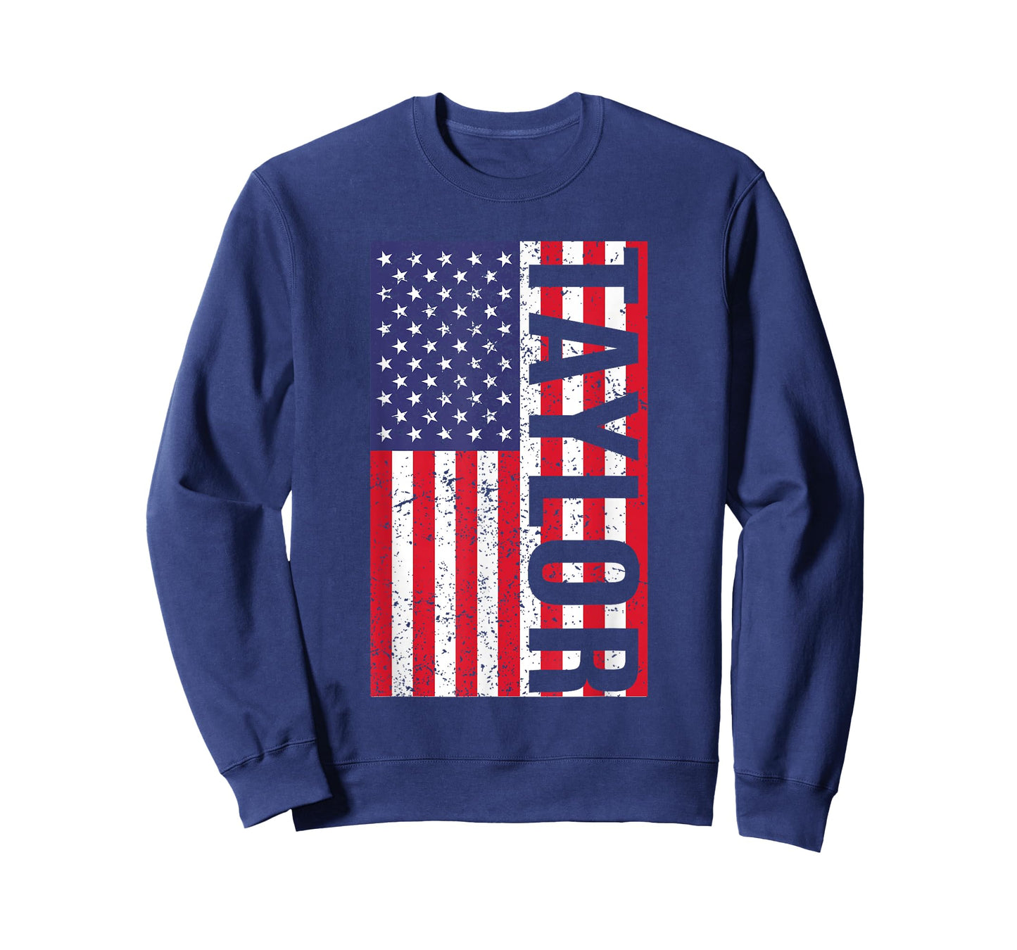 Taylor US Flag First Name Taylor American Flag Vintage T-Shirt
