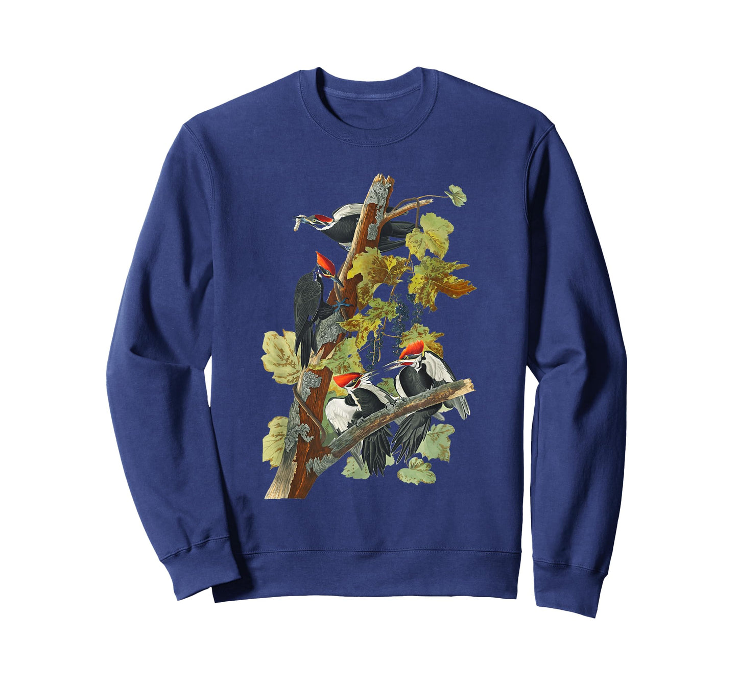 Vintage Pileated Woodpecker Birds Illustration Men & Women T-Shirt