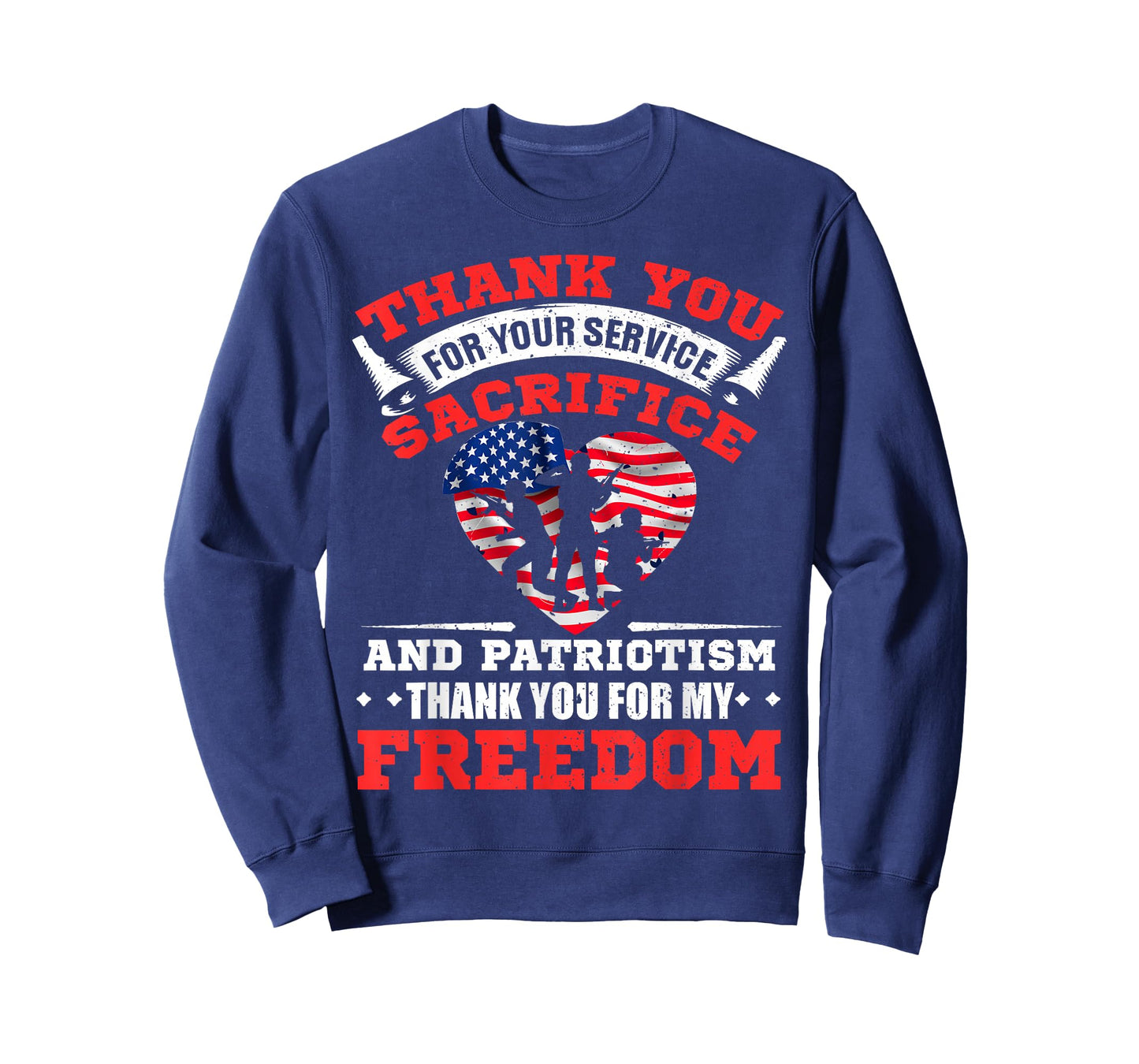 Veterans 4th Of July Thank You American Flag T-Shirt