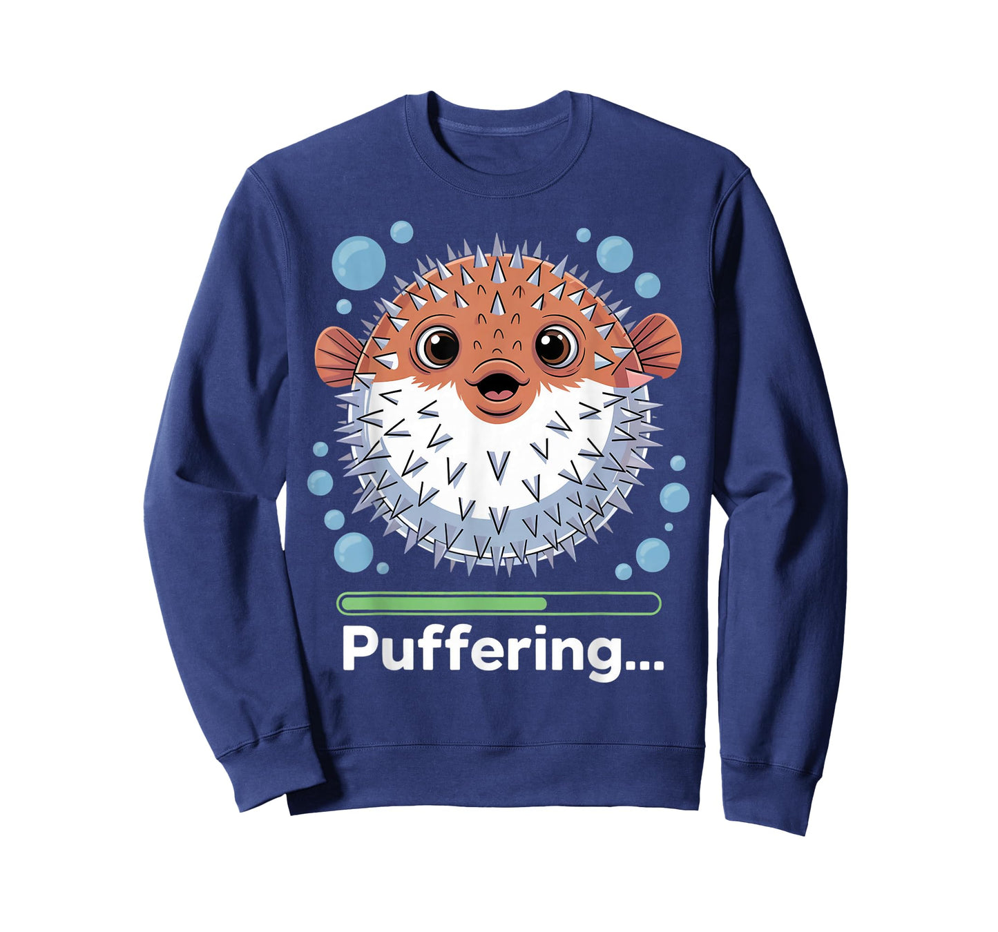Puffering Fishing Fish Cute Pufferfish T-Shirt