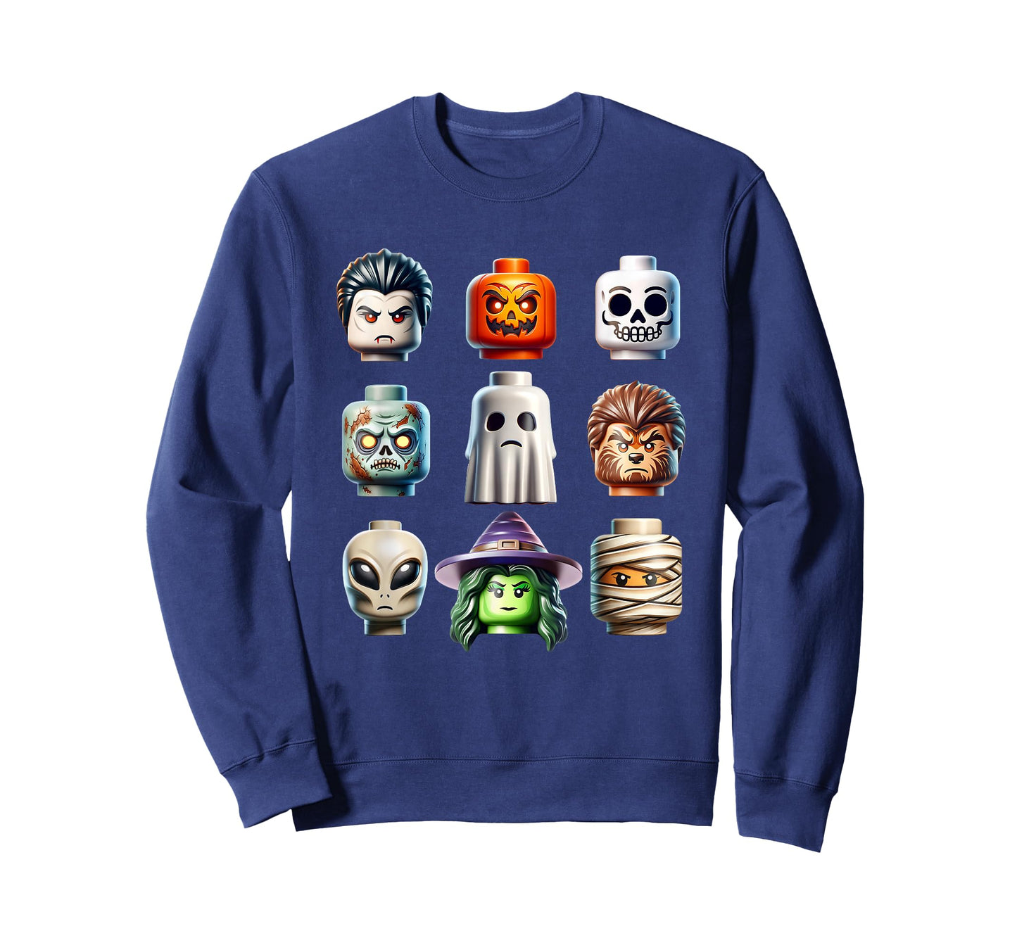 Halloween Building Bricks Costume Pumpkin Matching Family T-Shirt