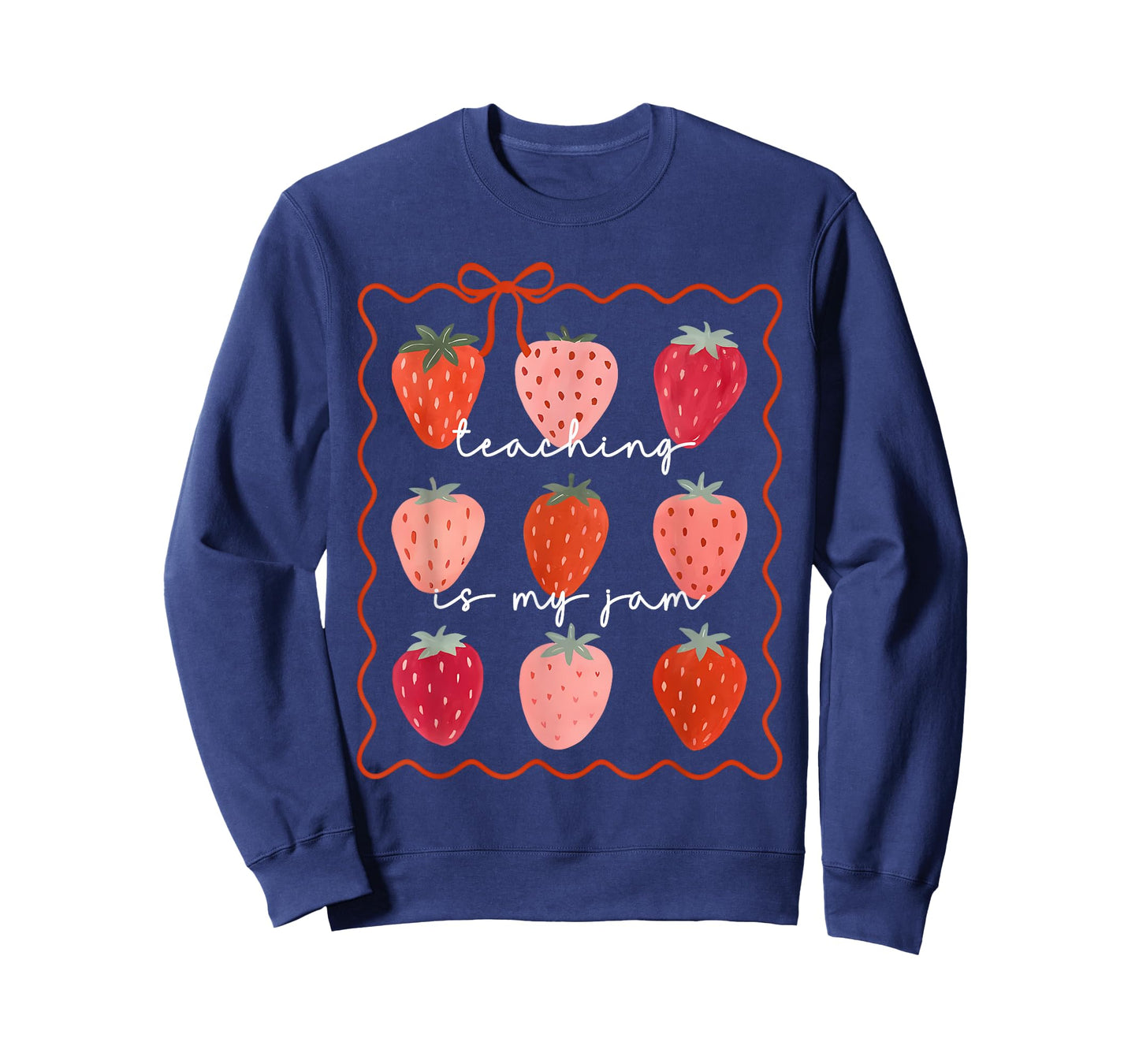 Teaching is My Jam Cute Strawberry Teacher Appreciation T-Shirt