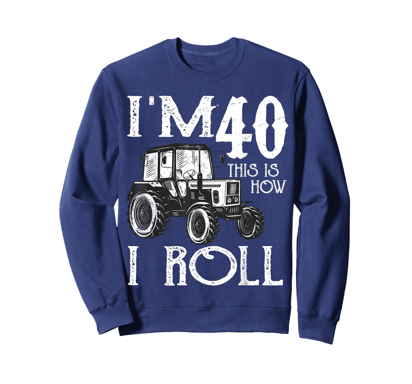 40th Birthday Tractors Farmer Rancher Funny Saying Vintage T-Shirt
