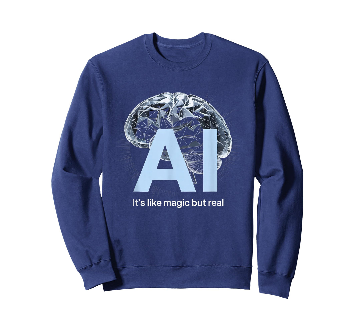 Artificial intelligence AI like magic but real, AI for men T-Shirt