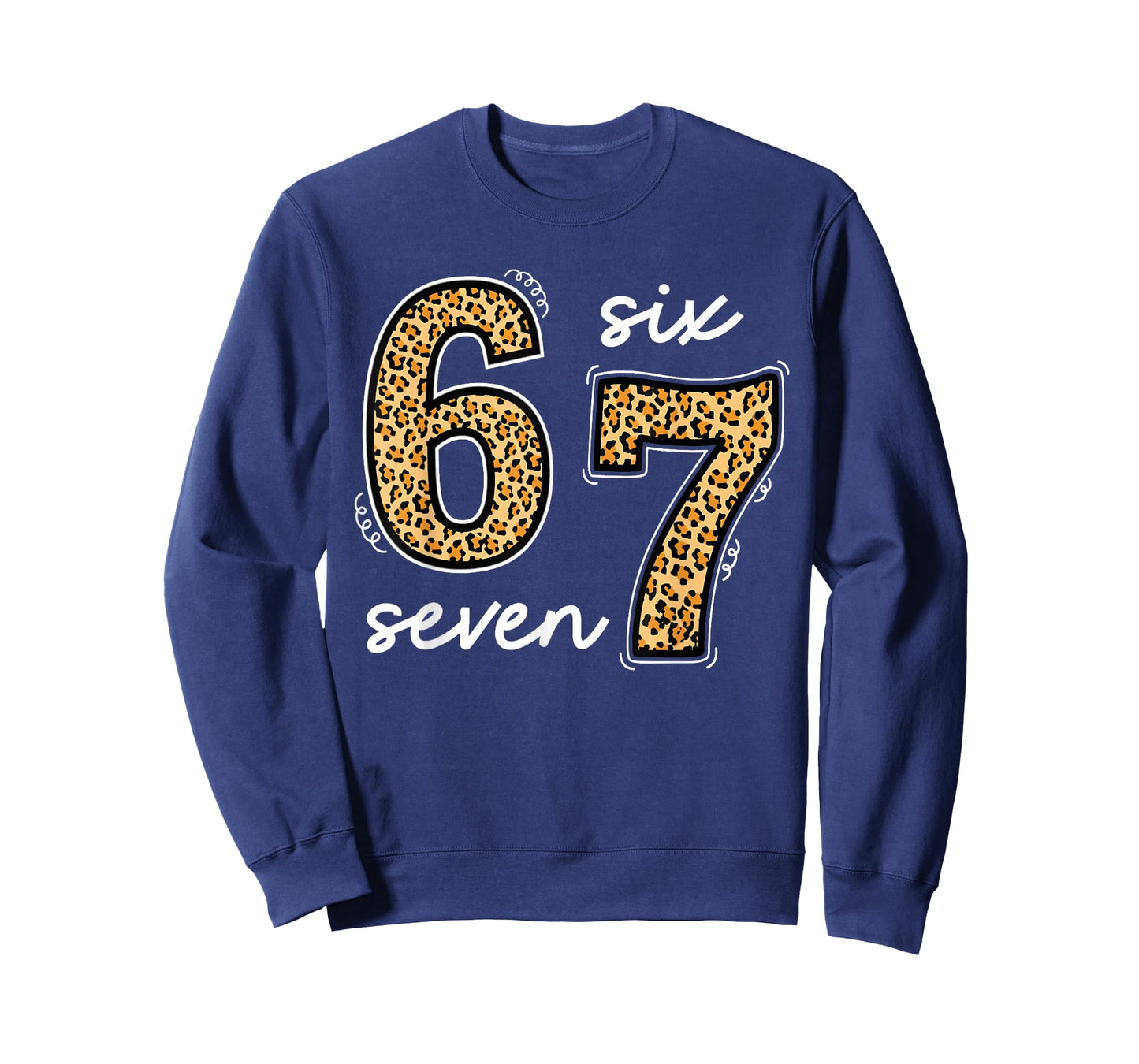 Trending Meme Saying 6 7 Men Women Kids Leopard Teacher T-Shirt