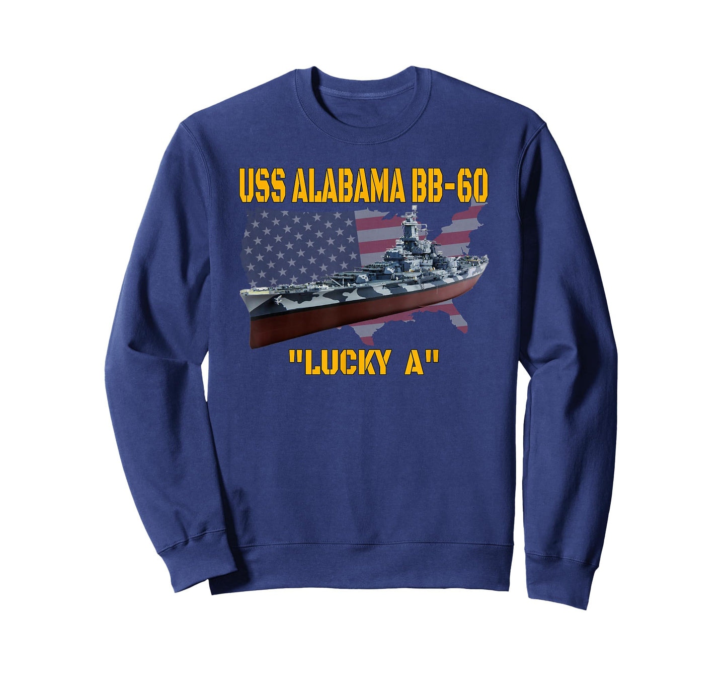 WW2 American Warship & USS Alabama BB-60 Battleship Veterans T-Shirt
