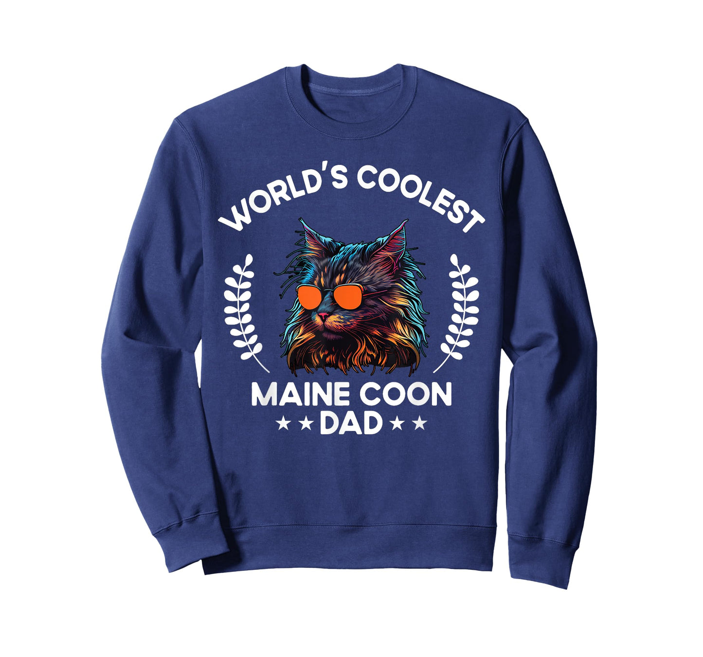 World's Coolest Dog Dad Papa - Men Maine Coon Cat T-Shirt