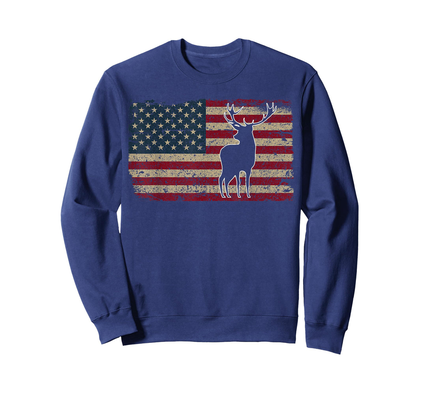 Deer Hunting American Flag T-Shirt I Proud Hunter Gift Idea T-Shirt for Women Men