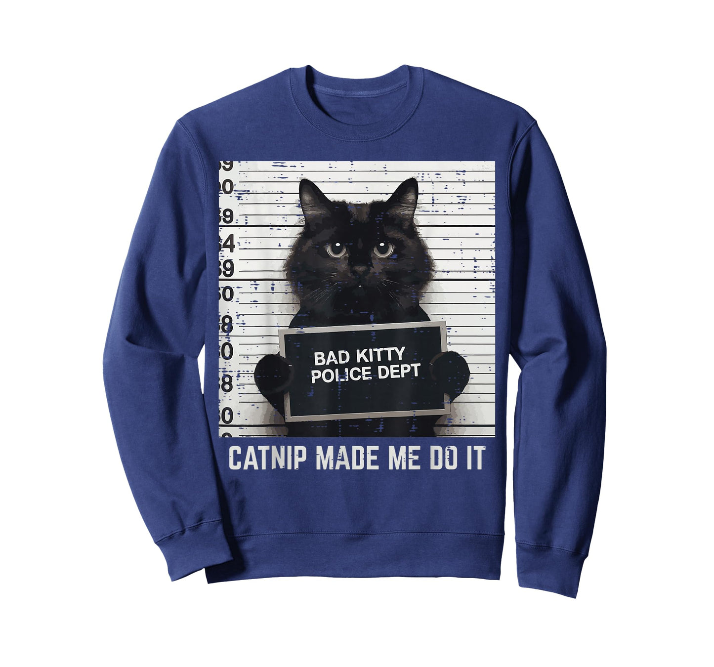 Cat Bad Police Dept Catnip Funny Kitten Men Women Kids T-Shirt
