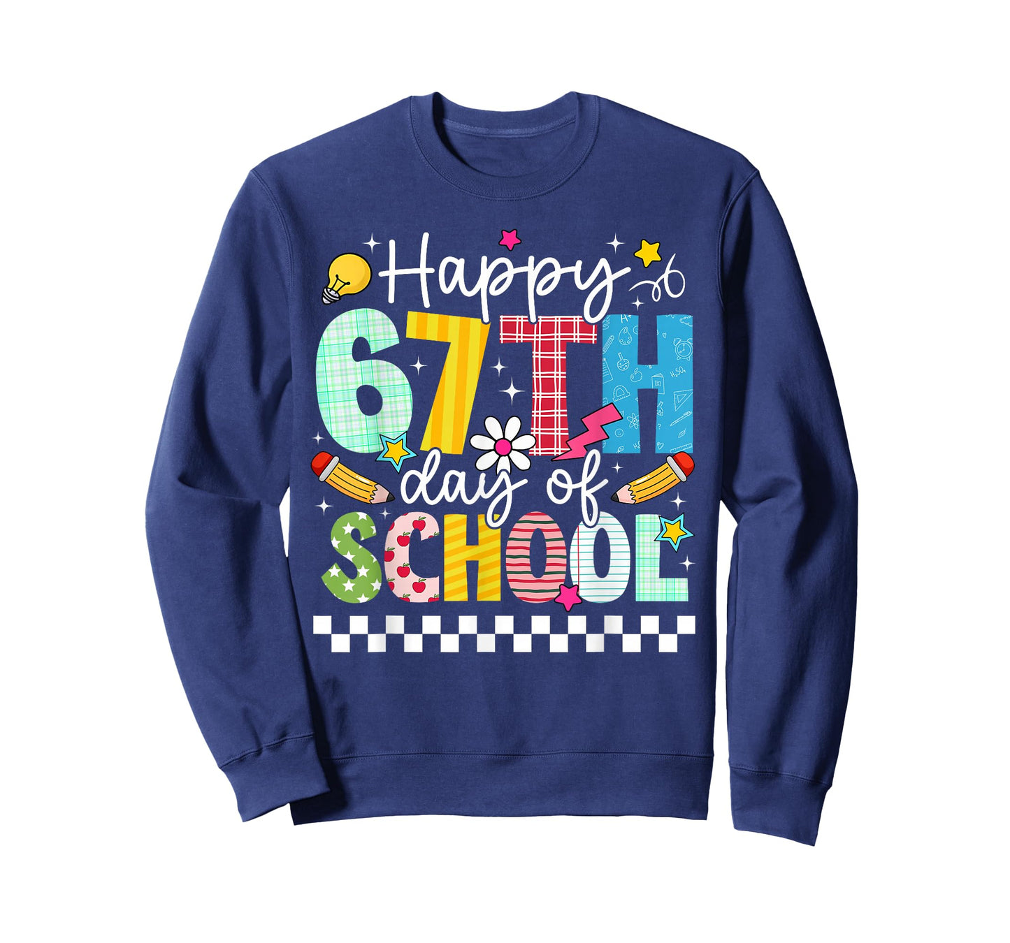 Happy 67th Day of School Funny 6 7 Meme Boy Girl Teacher T-Shirt