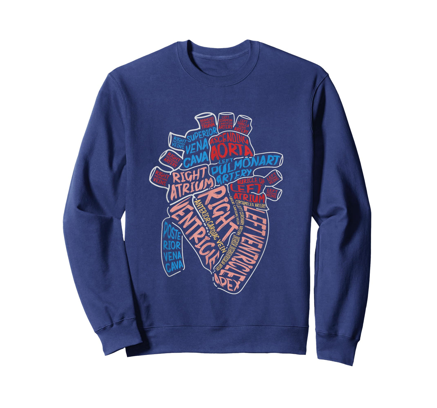 Anatomical Human Heart Cardiology Medical Cardiac Nurse T-Shirt