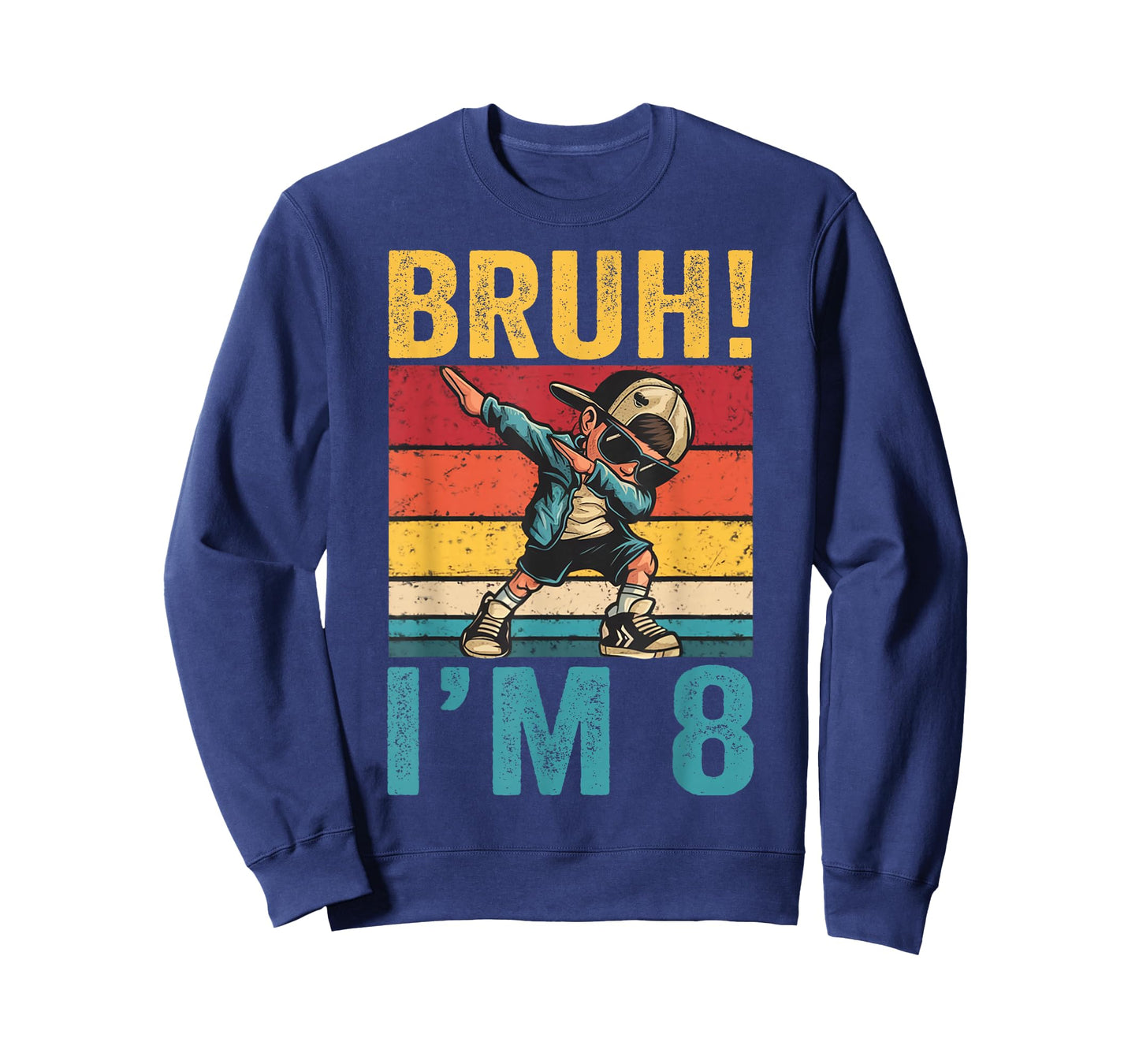 8 Year Old Birthday Bruh I'm 8 Birthday Dabbing Boy T-Shirt