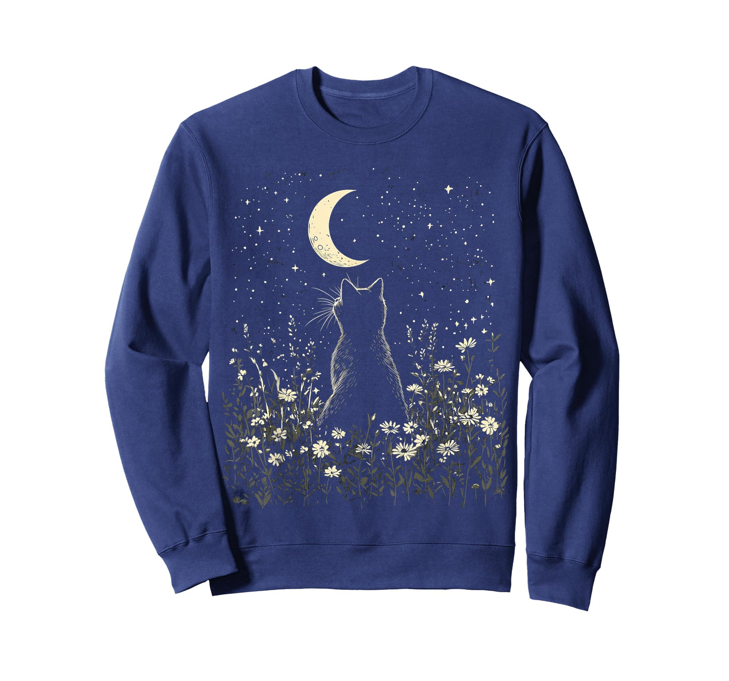cat moon moonphases cats in nature kittens simple T-Shirt