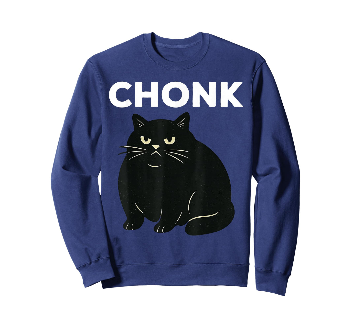Chonk Black Cat Funny Cat Lover T-Shirt