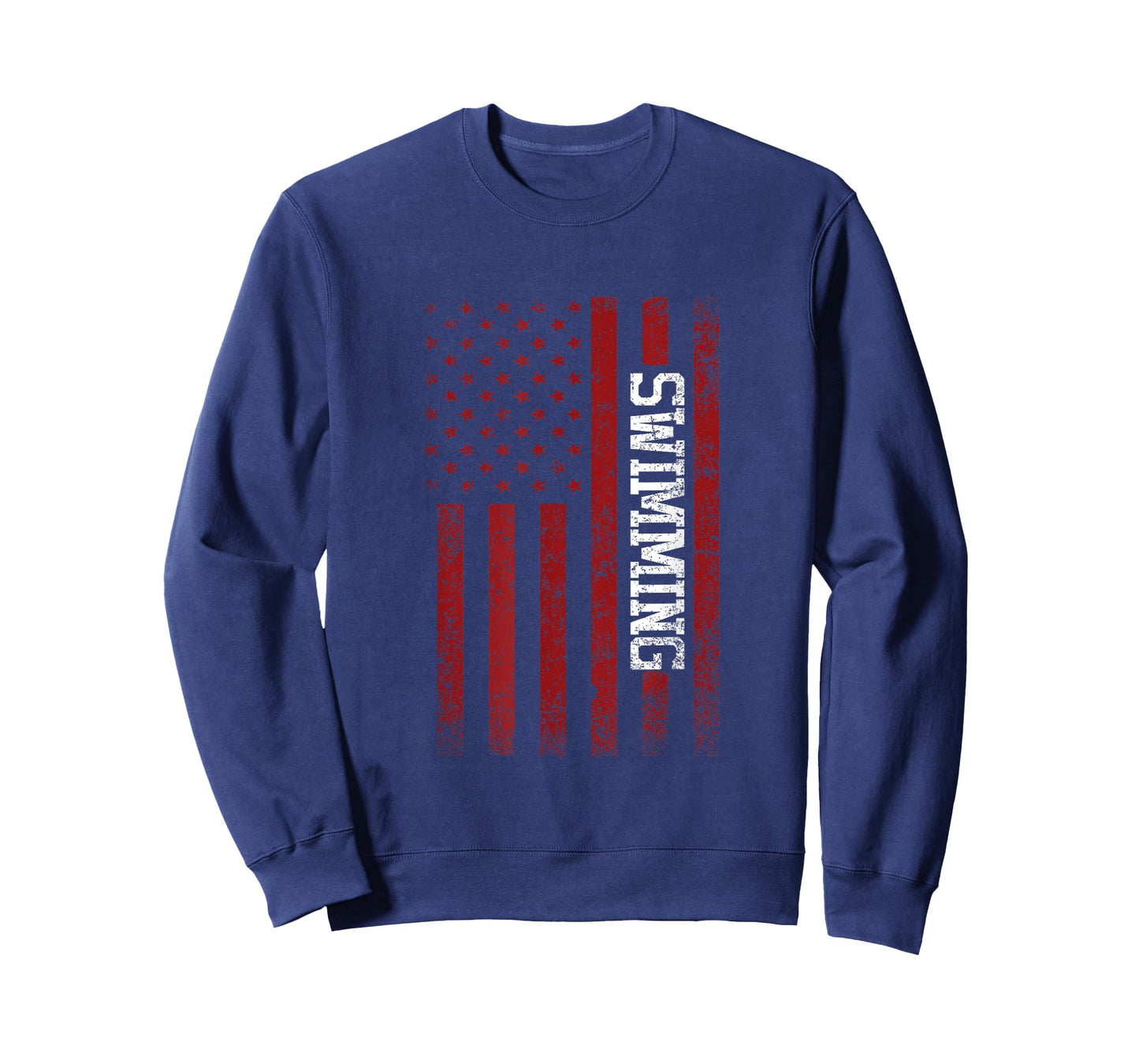 USA Flag American Swimming Team Swimmer T-Shirt