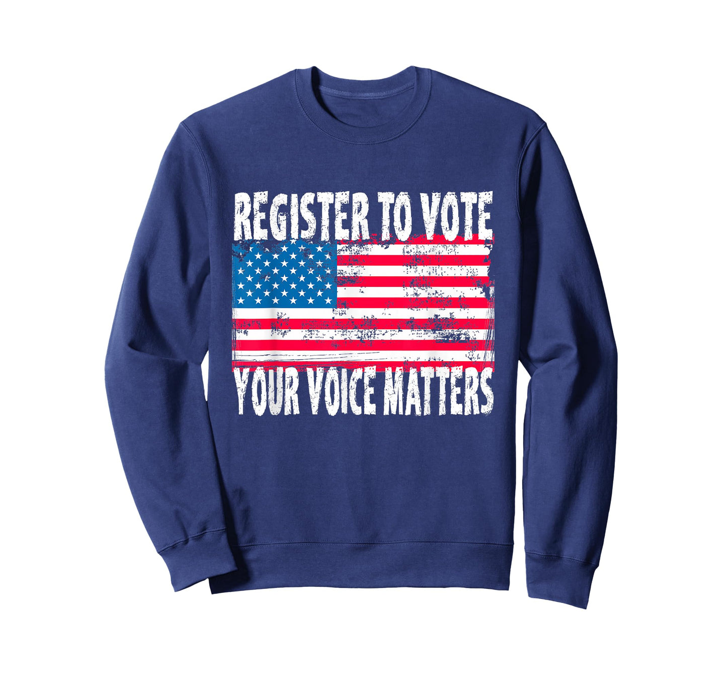 US Flag Register To Vote - Your Voice Matters Voter Election T-Shirt
