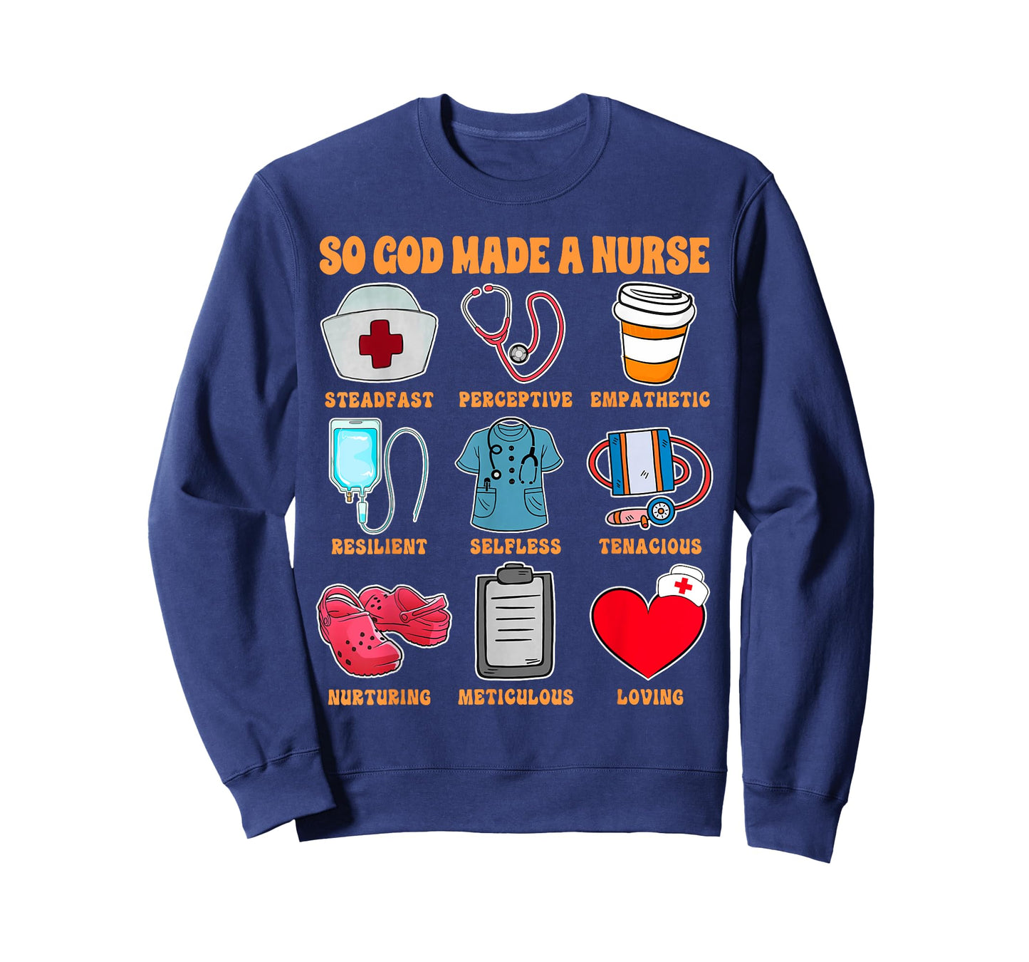 Christian RN Nurse Life Nursing ER ICU So God Made A Nurse T-Shirt