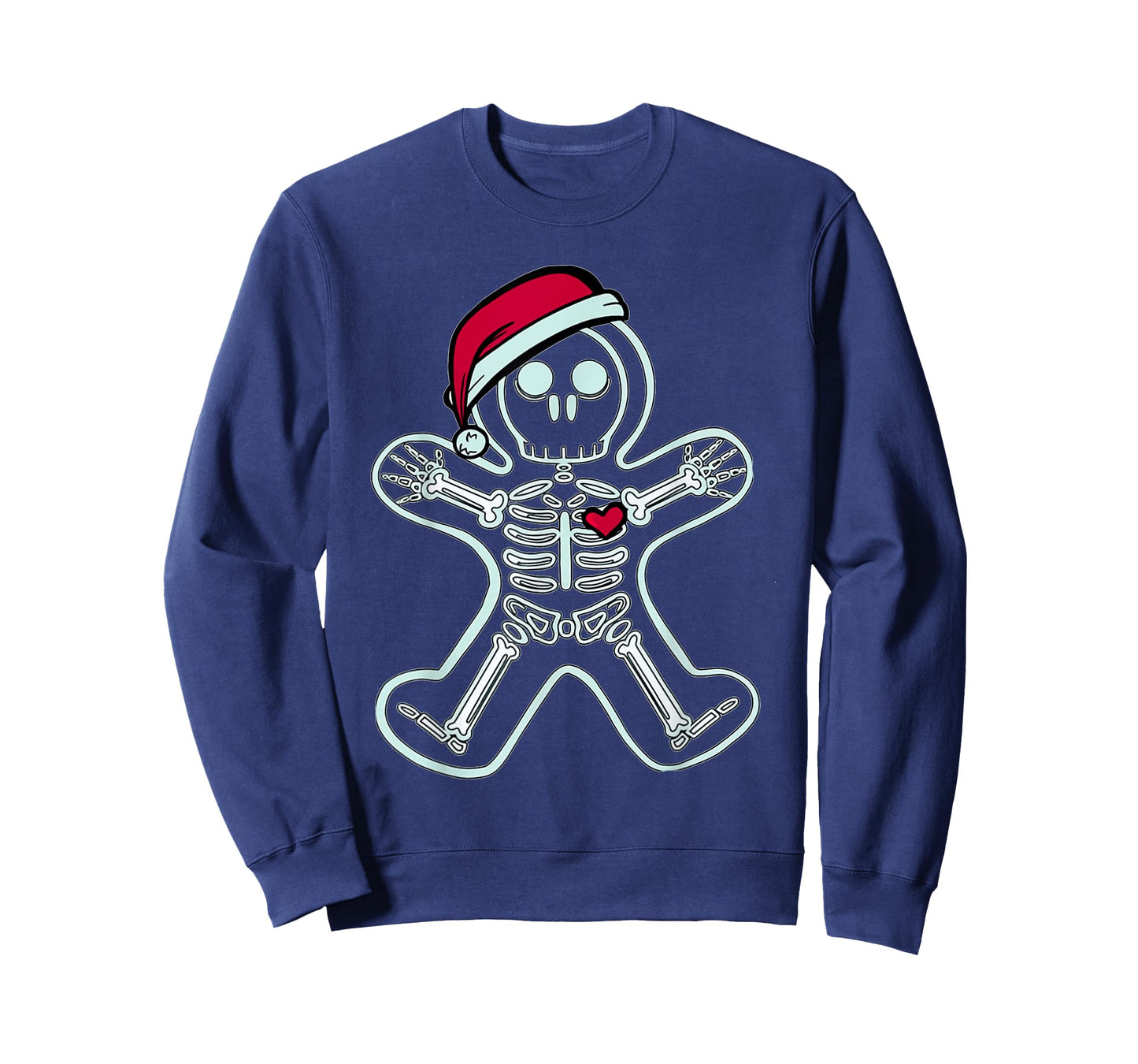 Christmas XRay Gingerbread Man Skeleton Santa Hat Radiology T-Shirt