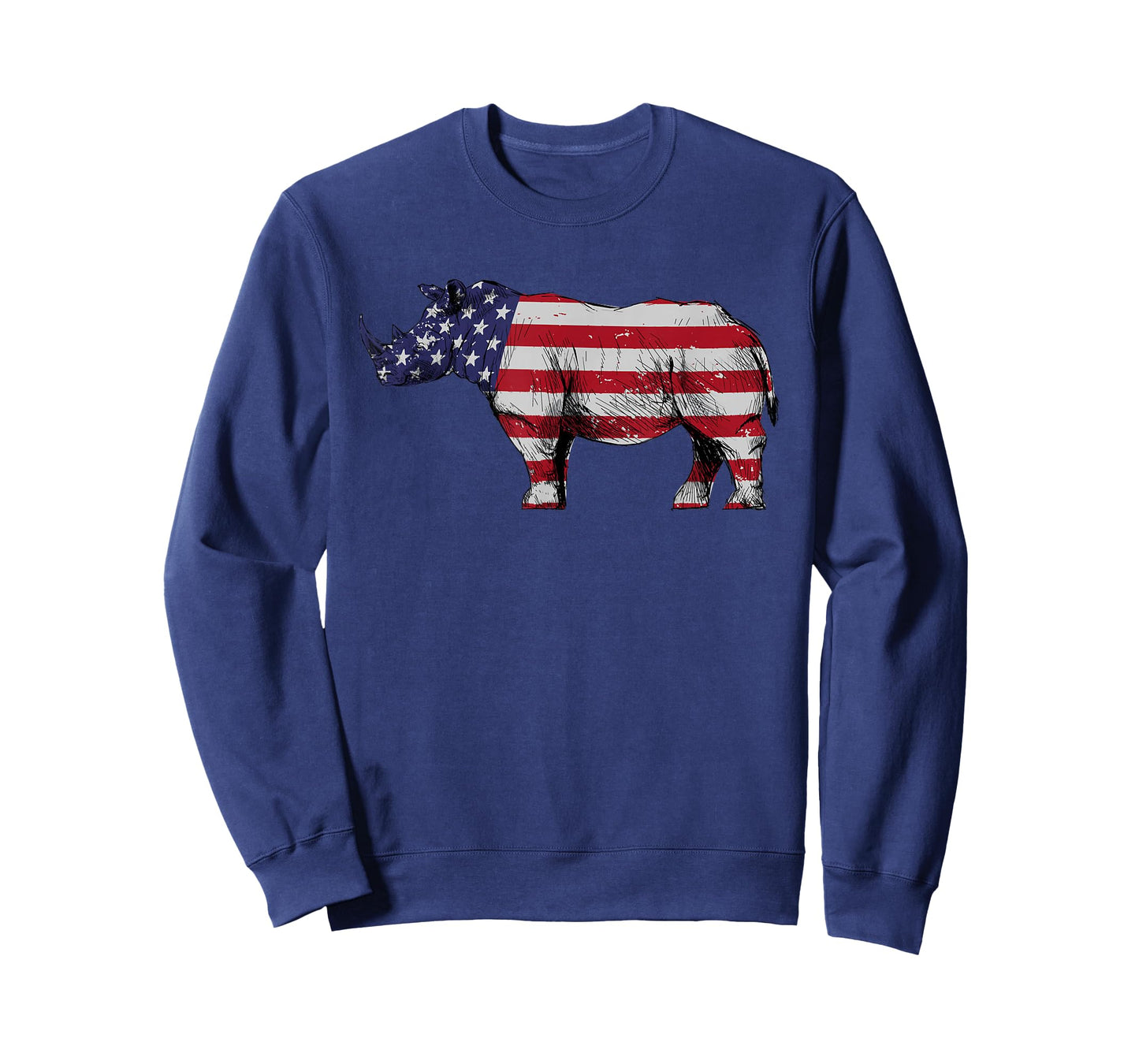 Cool Rhino Design for Men Women Rhinoceros 4th of July Rhino T-Shirt