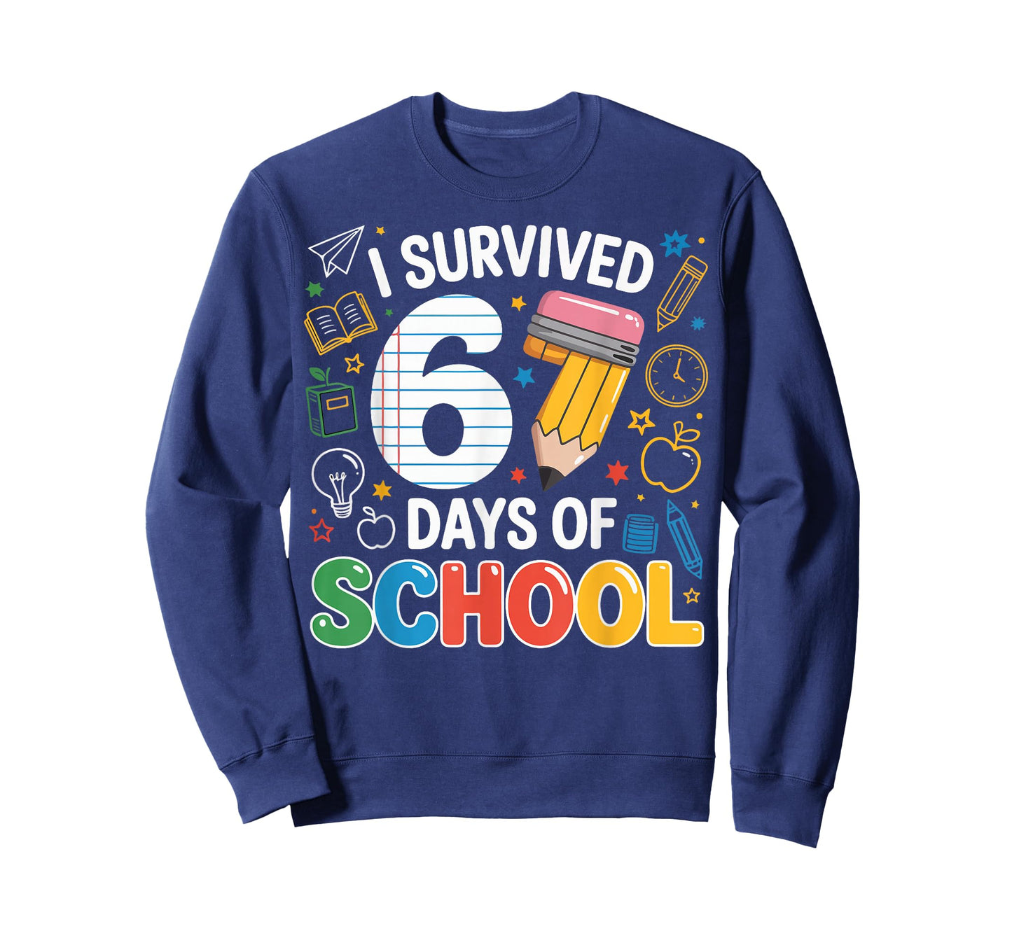 I Survived 67 Days of School Funny Meme Teacher Student T-Shirt