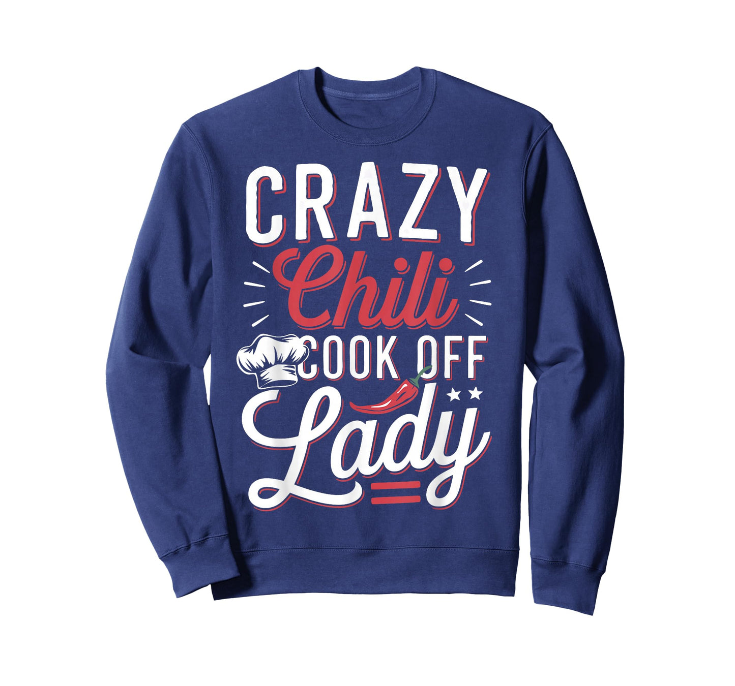 Crazy Chili Cook Off Lady Cooking Chili T-Shirt