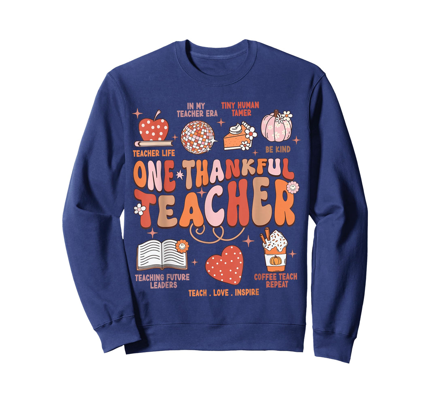 Teacher Thanksgiving Shirt Women One Thankful Teacher Fall T-Shirt