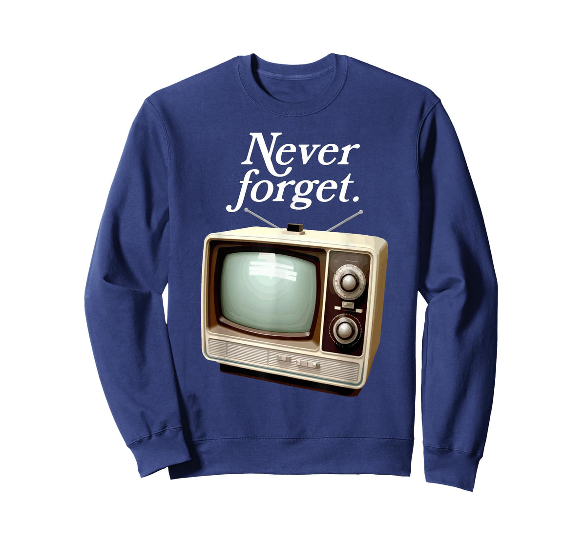 Funny Vintage Television Never Forget 1970s Retro TV T-Shirt