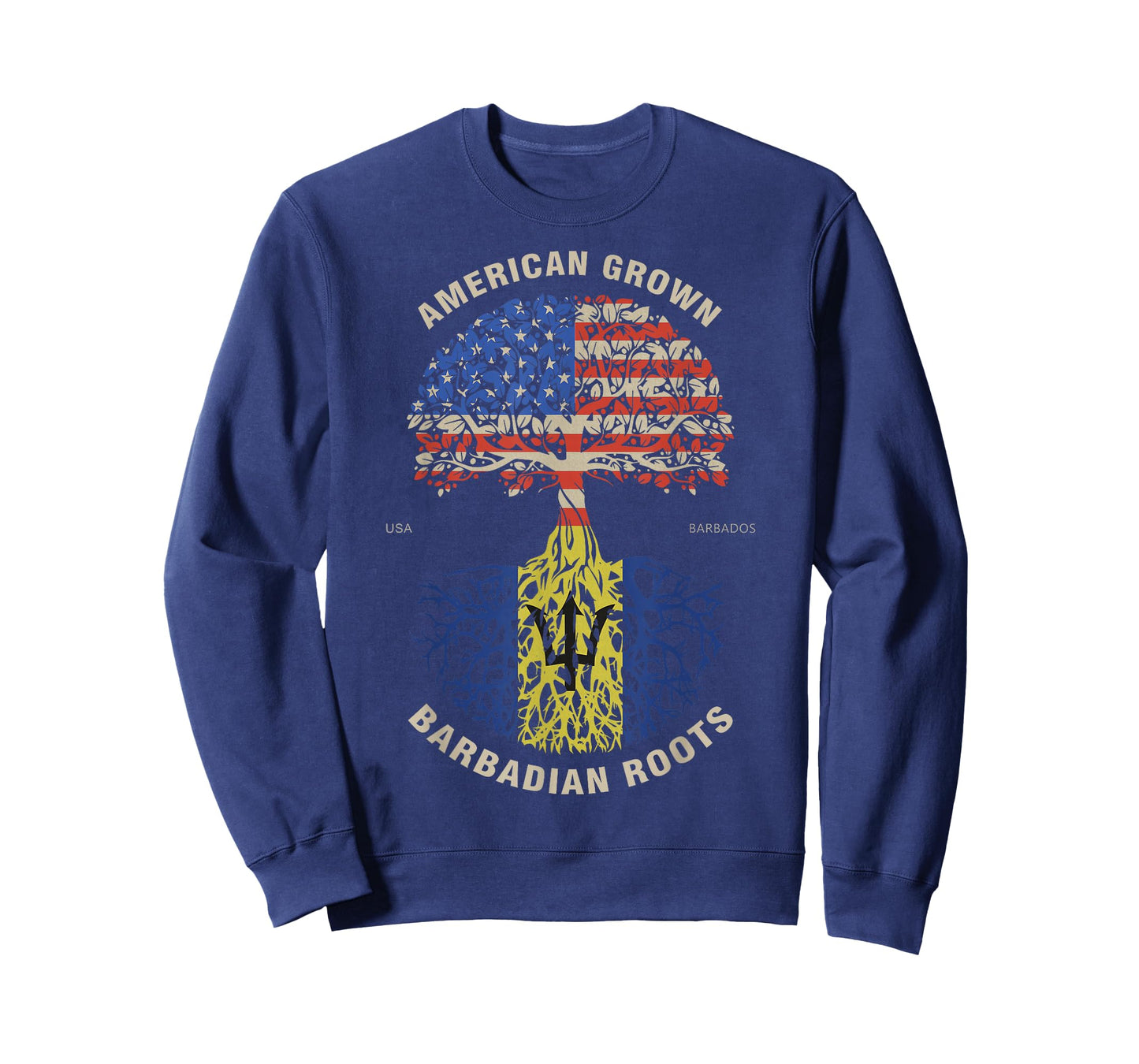 Barbadian Roots American Flag T-Shirt