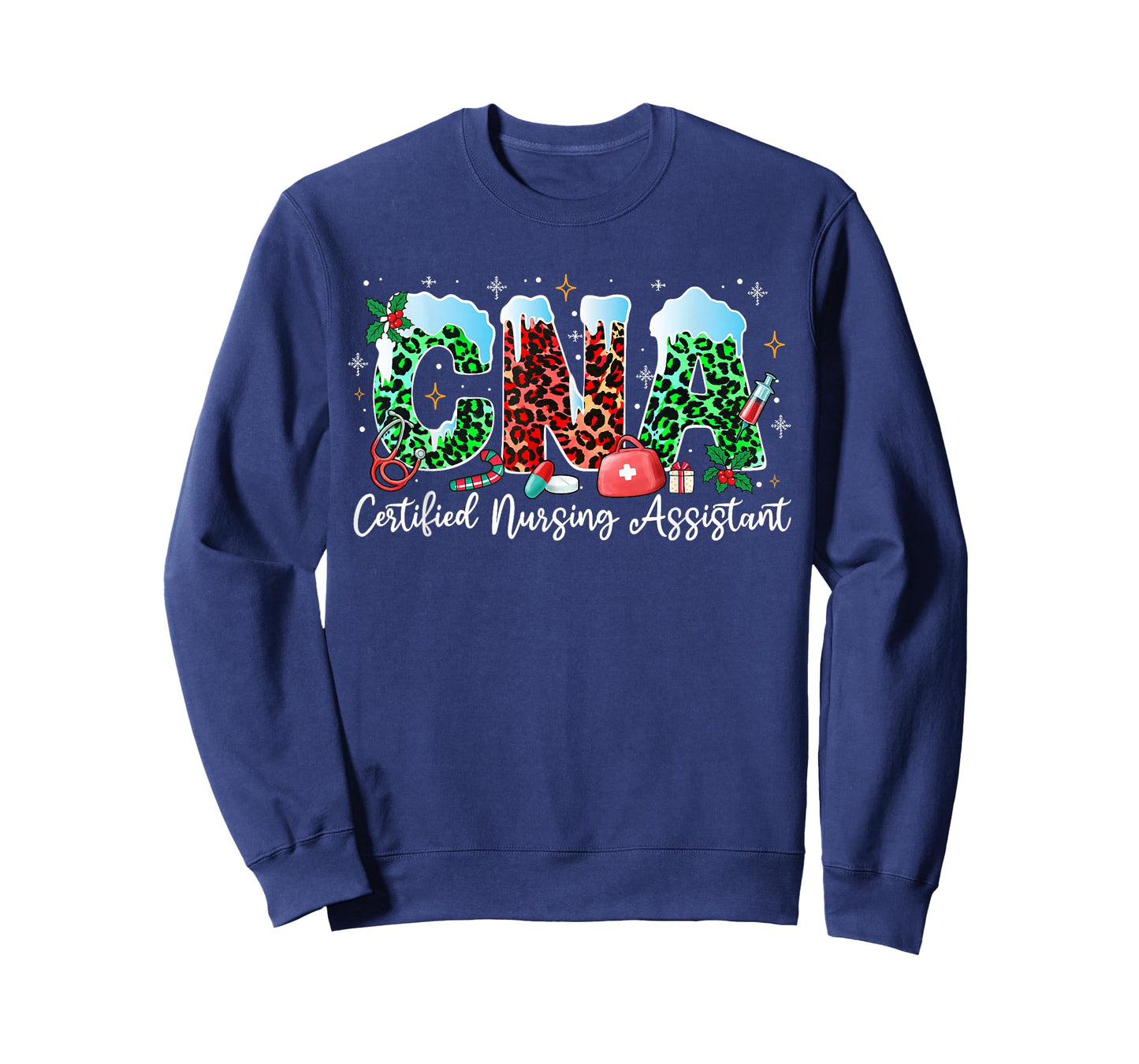 CNA Christmas Certified Nursing Assistant Xmas Holiday T-Shirt