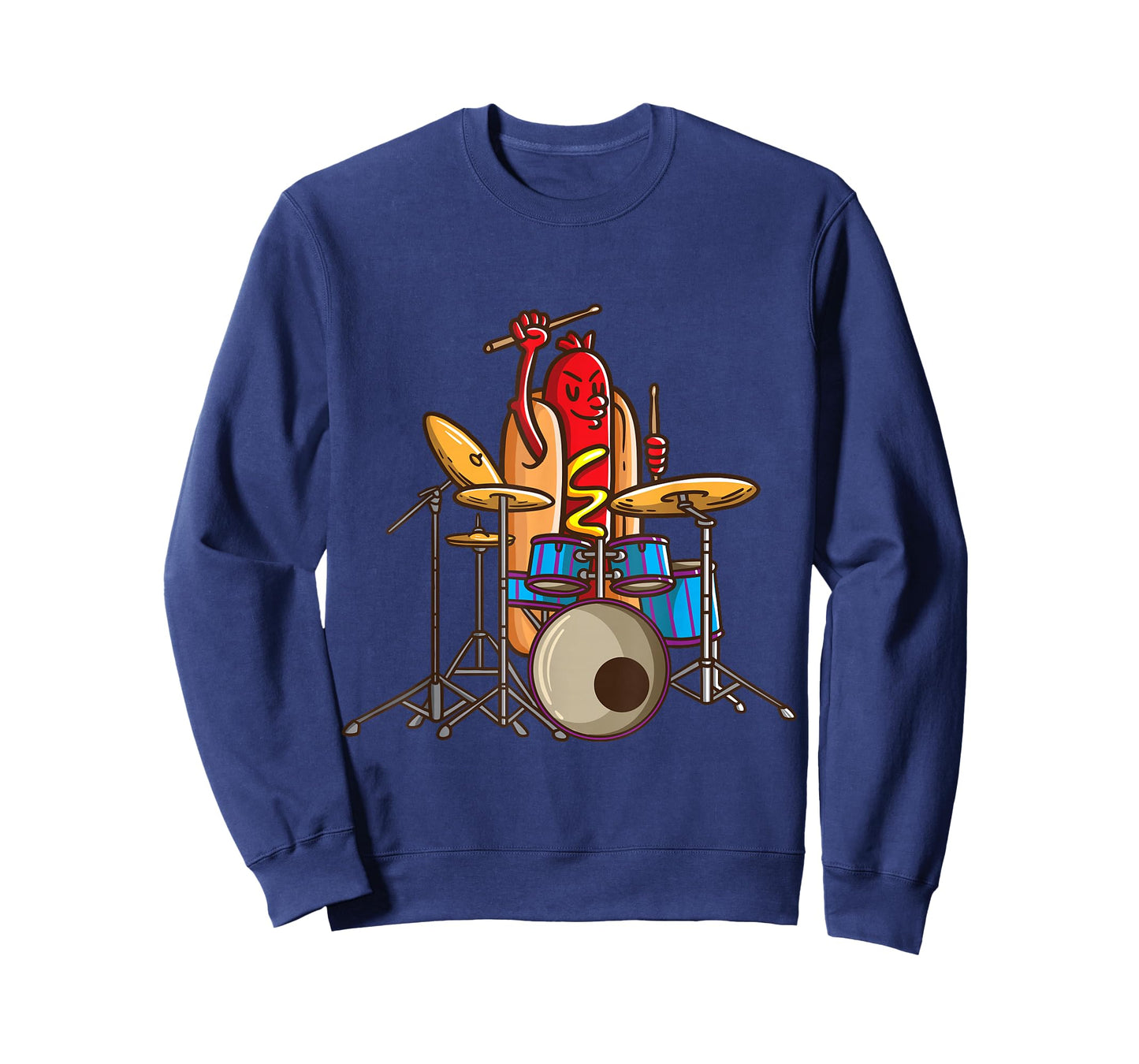 Hotdog Drummer Shirt Drum and Bass Percussionist Music Shirt T-Shirt