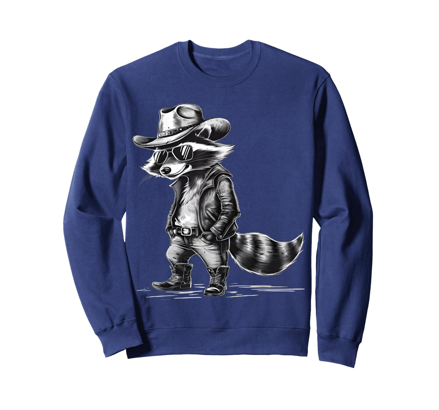 Cool Raccoon Cowboy Cowgirl Punk Racoon Meme Western Country T-Shirt