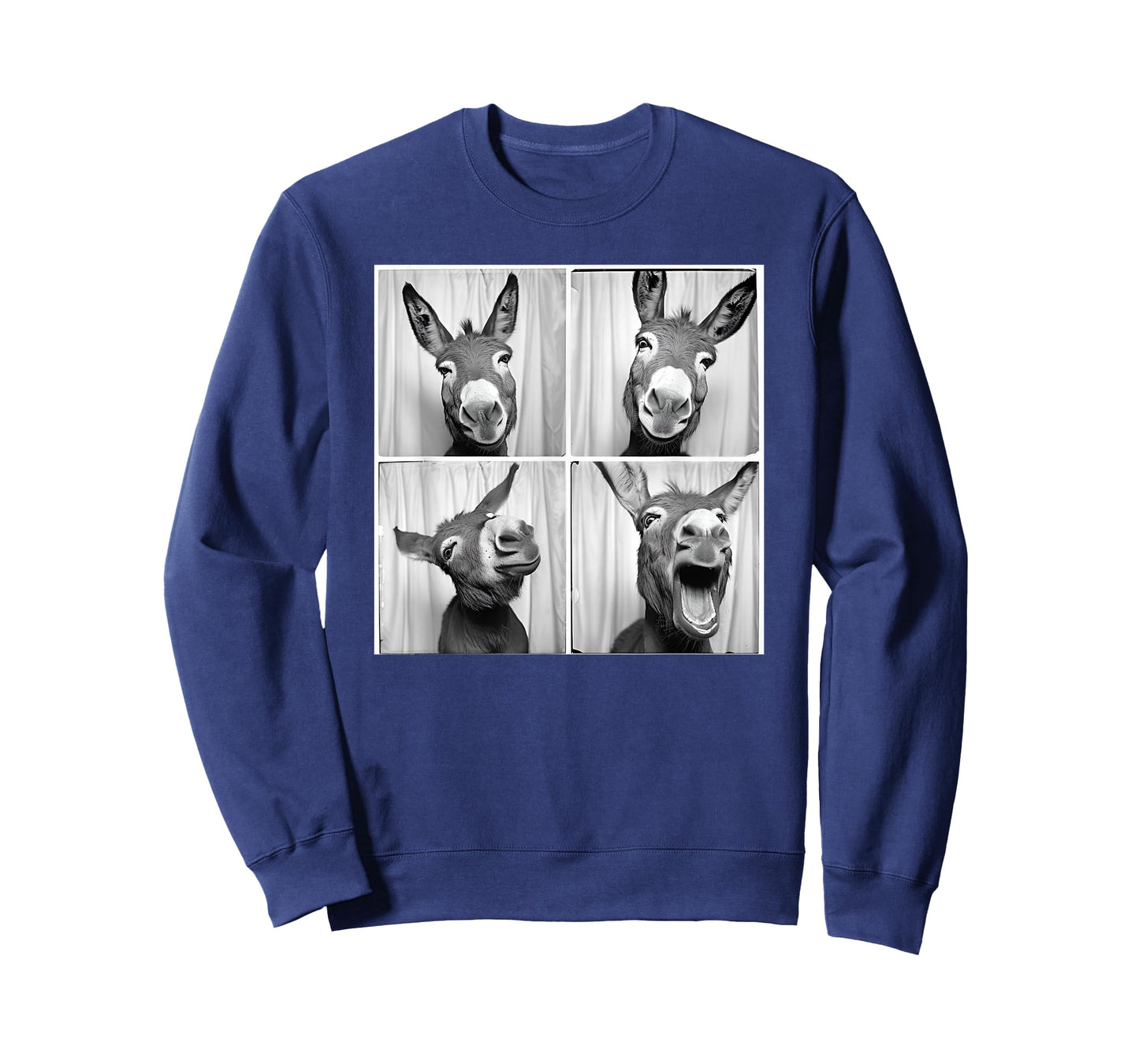 Laughing Donkey Face Quirky Farm Farming Funny Donkey T-Shirt