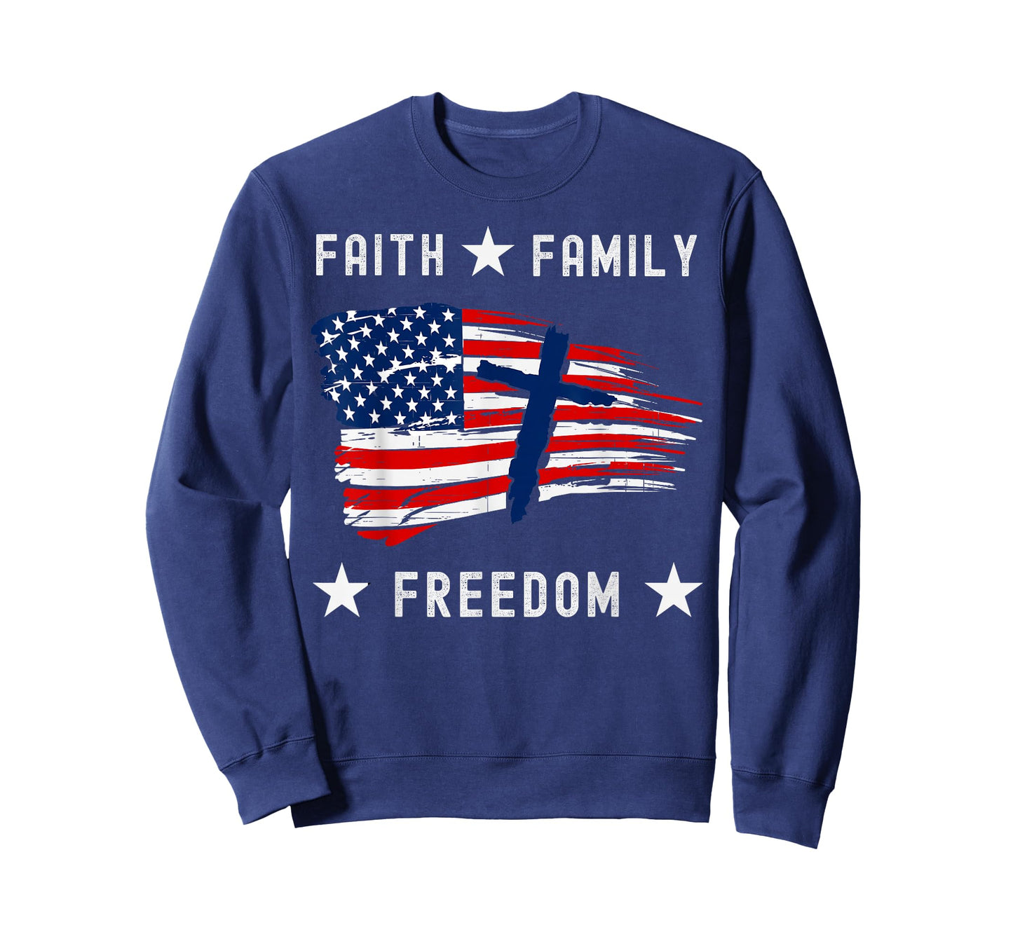 Faith Family Freedom America Patriotic Christian T-Shirt